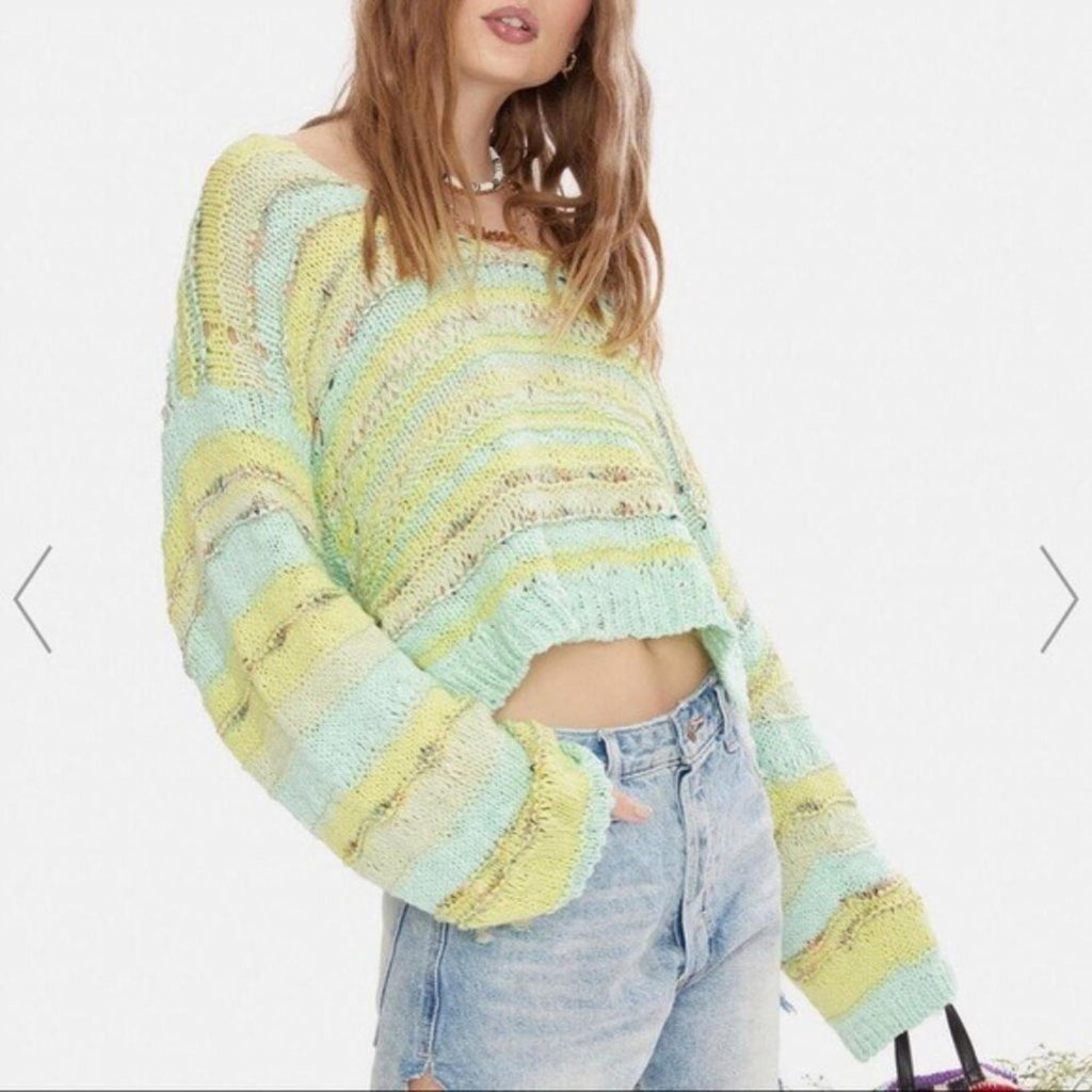 Free People Sugared Mint Lake Life Pullover, Size XS New w/Tag