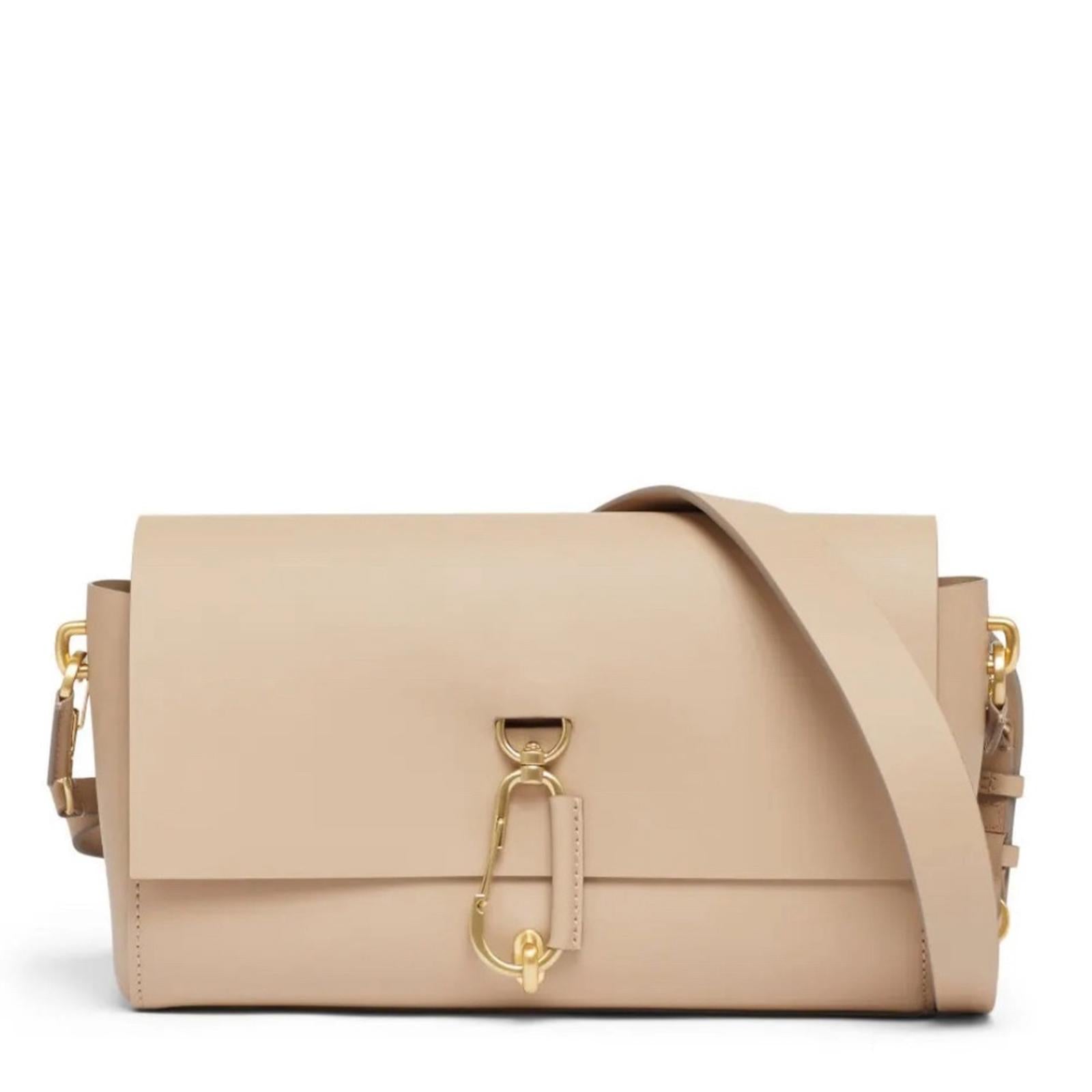 NWT Zac Posen Handbags Tan Belay Baguette Bag, Irish Cream New w/Tag Retail $395