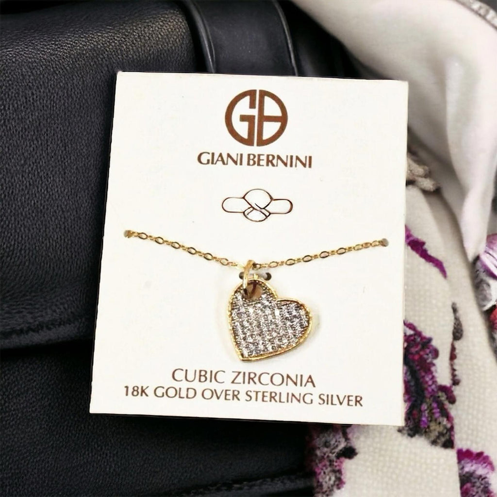 Giani Bernini 18k Gold Over Sterling Silver Heart Pendant Necklace, NWT