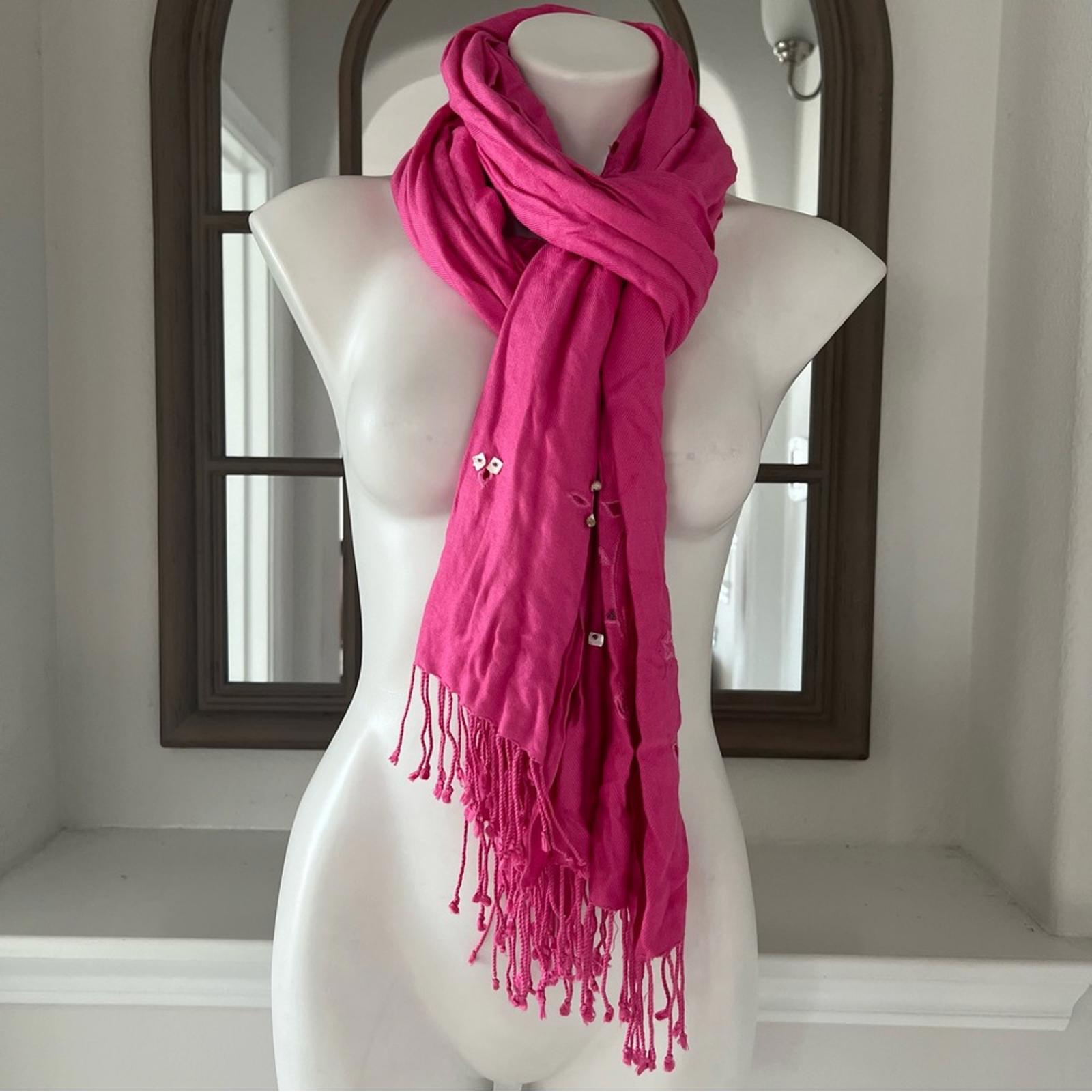 JUPI Pashmina Pink Scarf Size 70cm x 200cm