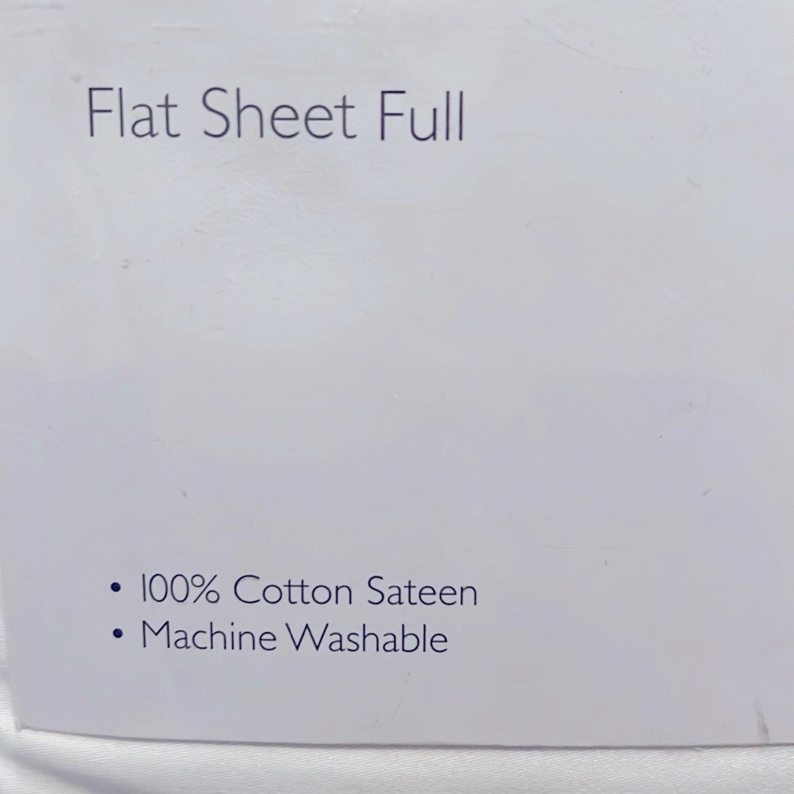 NWT Sky Chevron Multi Embroidered Flat Sheet, Full/Queen New w/Tag