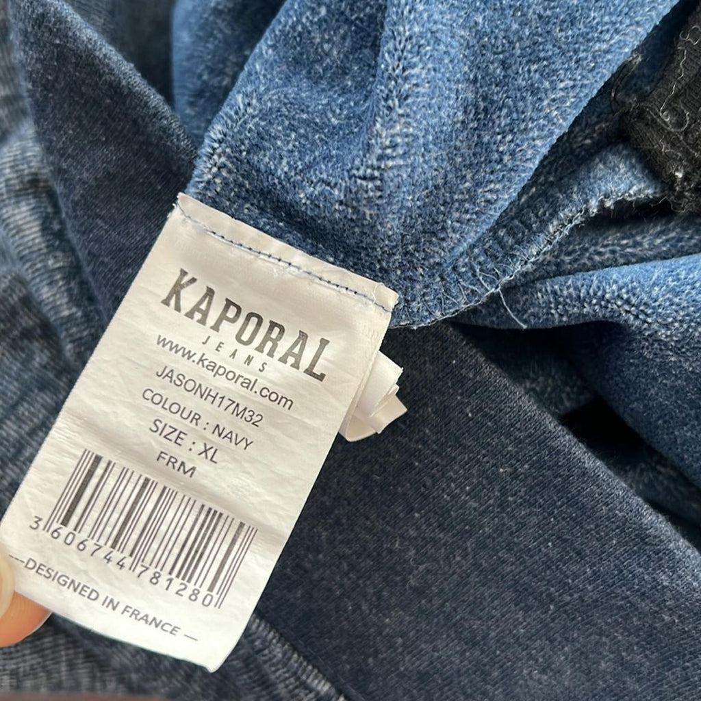 Kaporal Flecked Round Neck Sweater w/Pocket & Side Zippers Size XL EXCELLENT!
