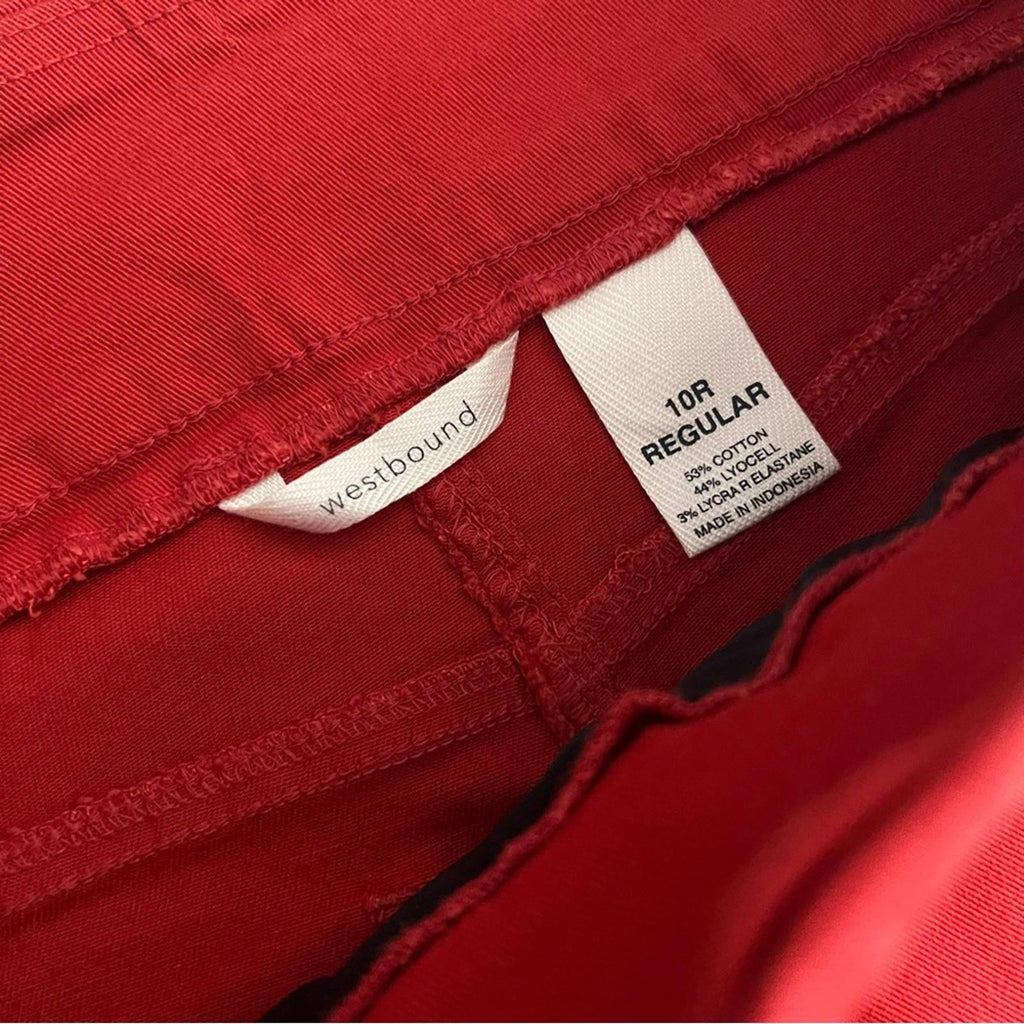 NEW Westbound Straight Leg Pull-On Pants, Stretch High-Rise Size 10 Regular