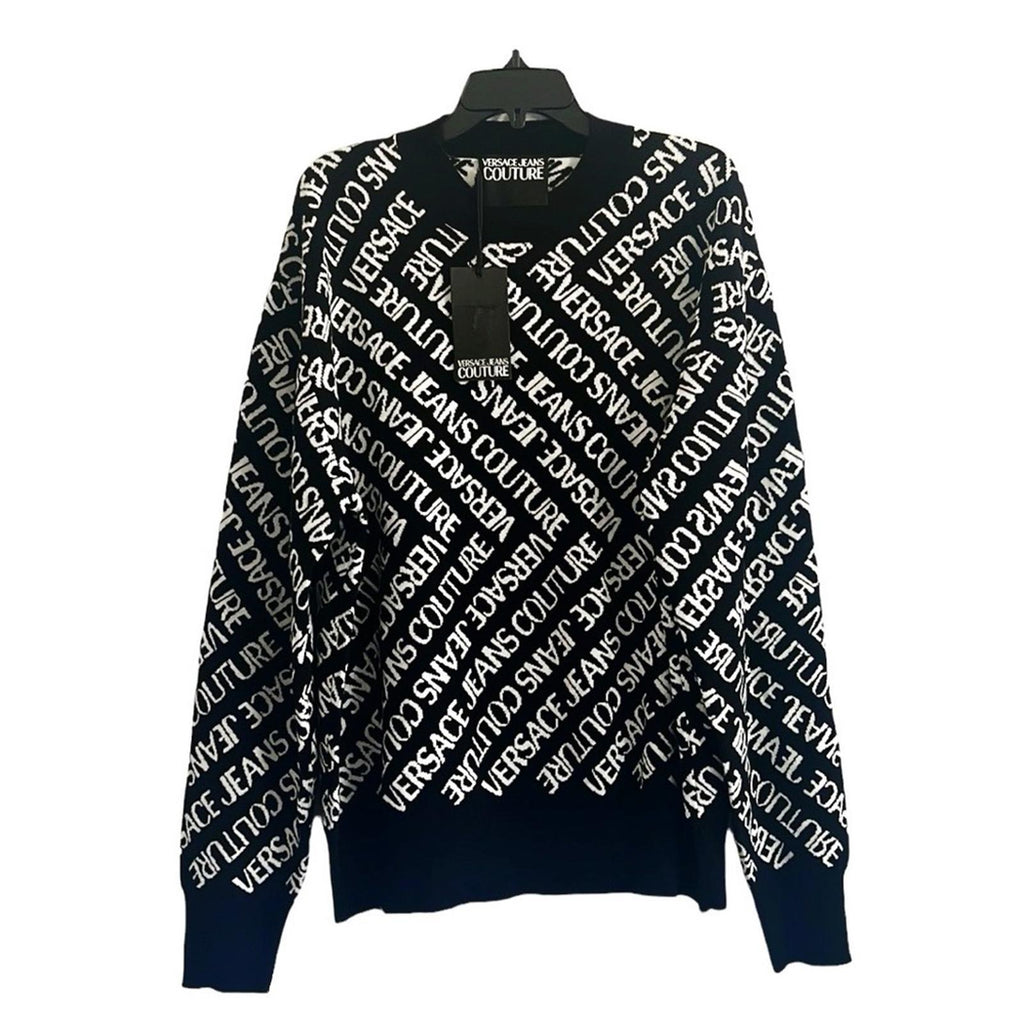 Versace Jeans Couture Crewneck Sweater in Black/White Size XXL New w/Tag