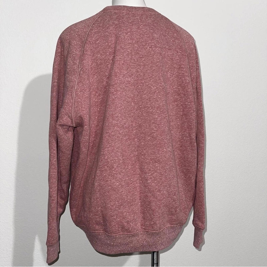 ATM Mouline Crewneck Sweatshirt in Claret, Size XL NEW w/Tag Retail $250
