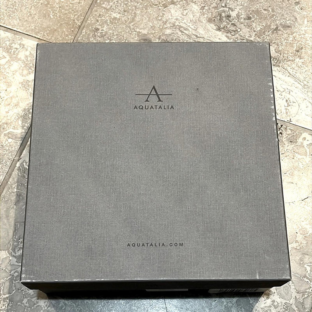 Aquatalia Illiana Weatherproof High Block Heel Boots in Black, Size 7 NEW in Box