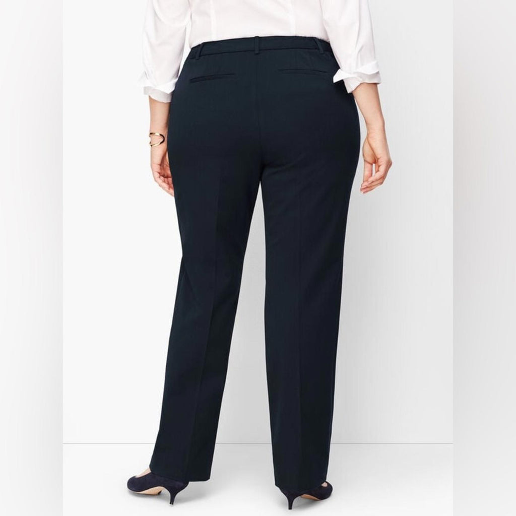 NEW Talbots Bi-Stretch Barely Boot Black Pants, Curvy Fit Size 14 New w/Tag $109