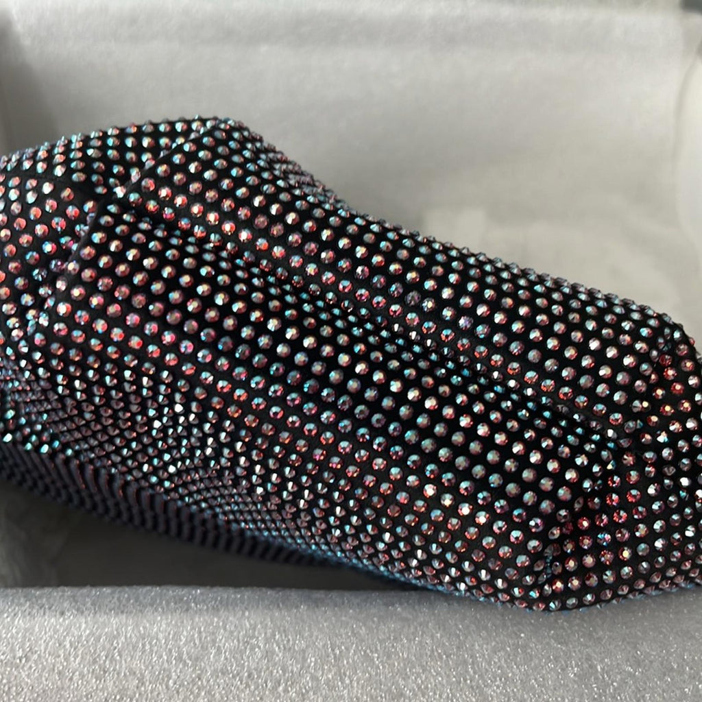 NEW Jimmy Choo Bonny All-Over Crystal Mini Top Handle Bag, New w/Tag in Box