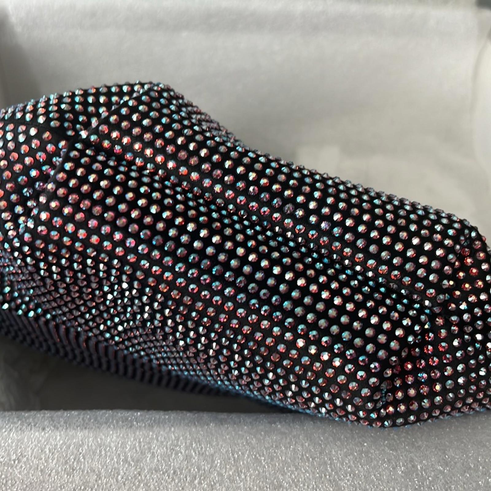 NEW Jimmy Choo Bonny All-Over Crystal Mini Top Handle Bag, New w/Tag in Box