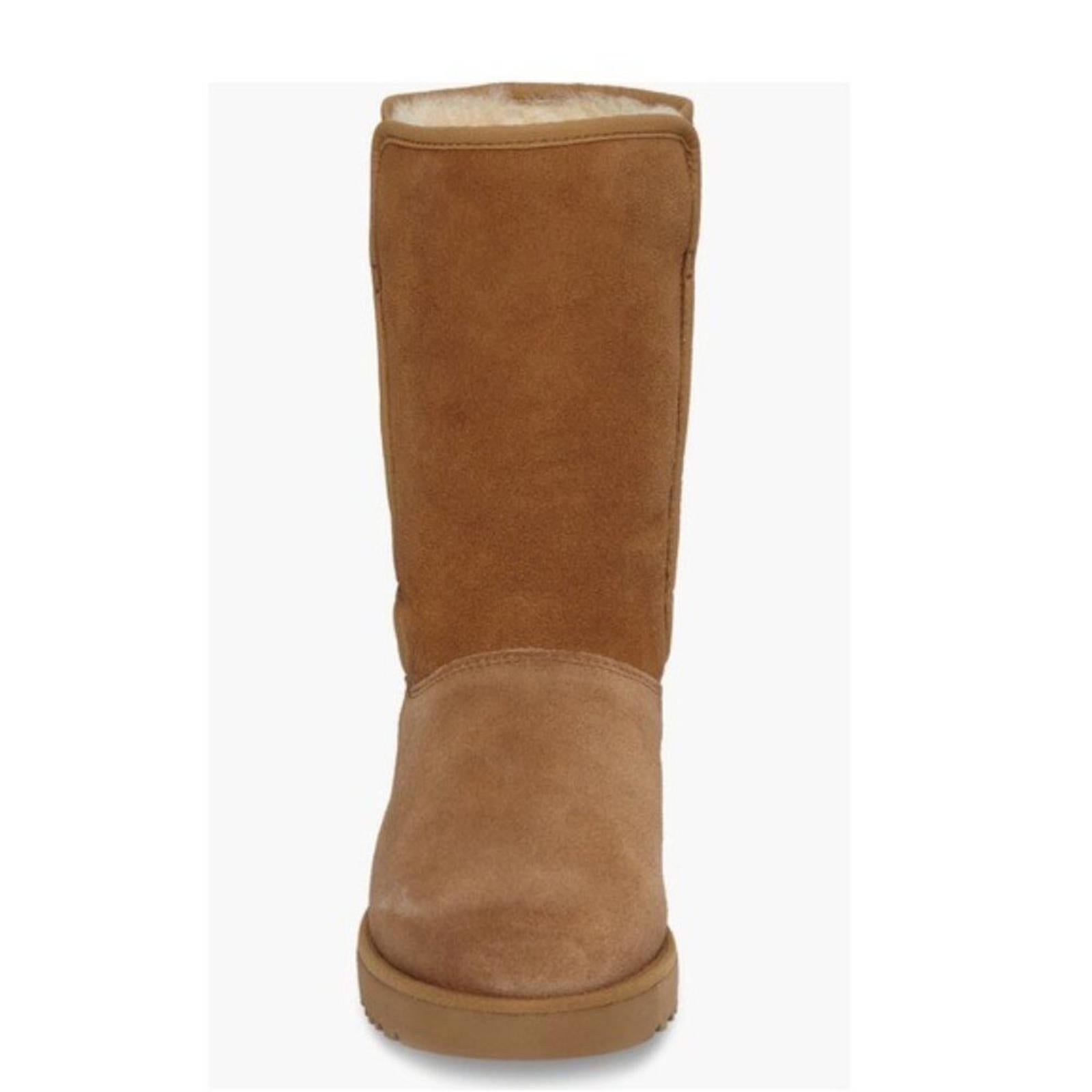 UGG Michelle Chestnut Suede Boots, Fur Leather Size EU36 US5 New in Box