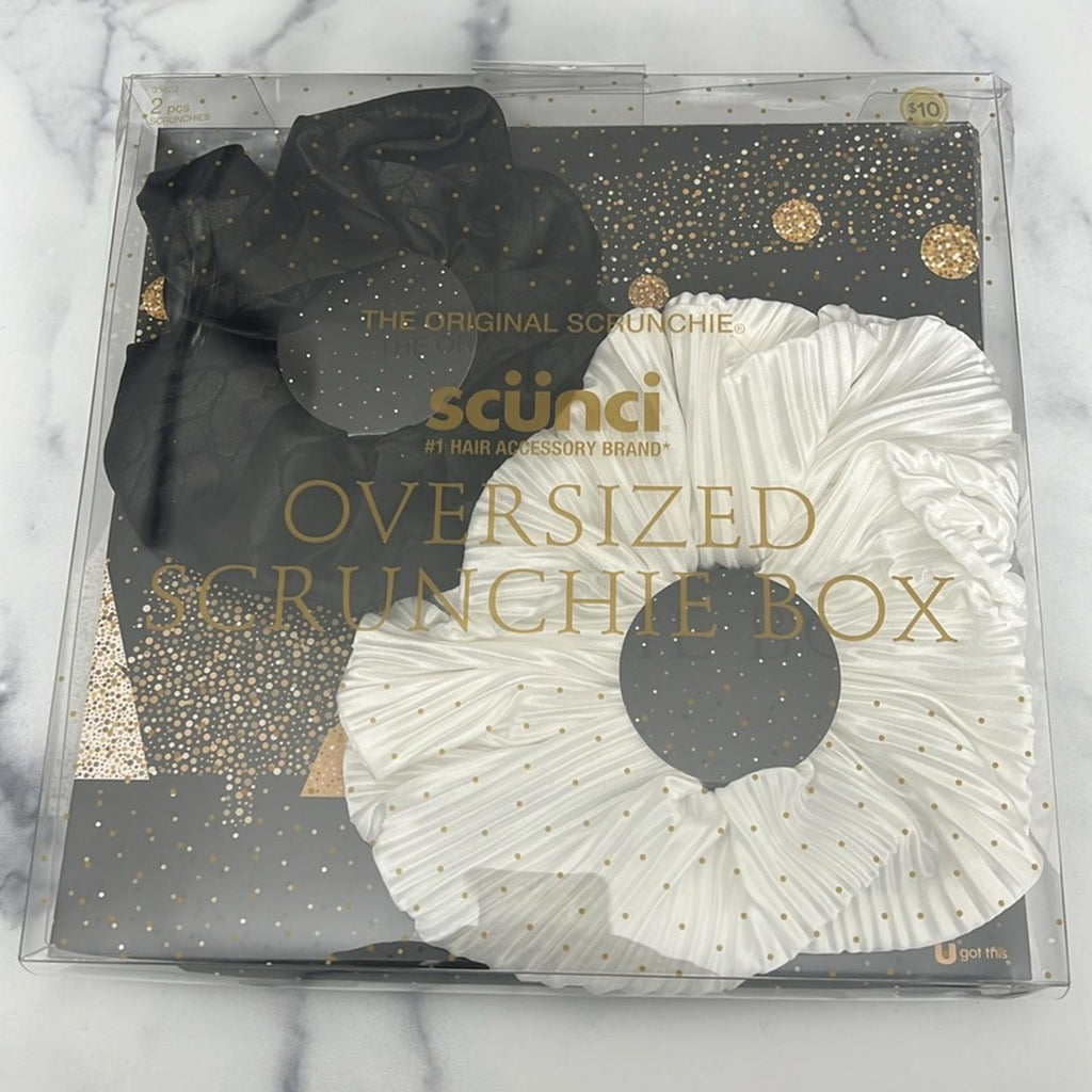 SCÜNCI The Original Scrunchie Oversized Scrunchie Box in Gift Box Jumbo Size NWT
