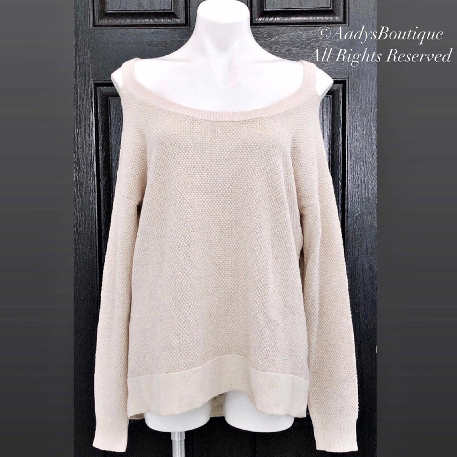 Michael Kors Waffle Knit Sweater, Knit Cut-Out Pullover Size L