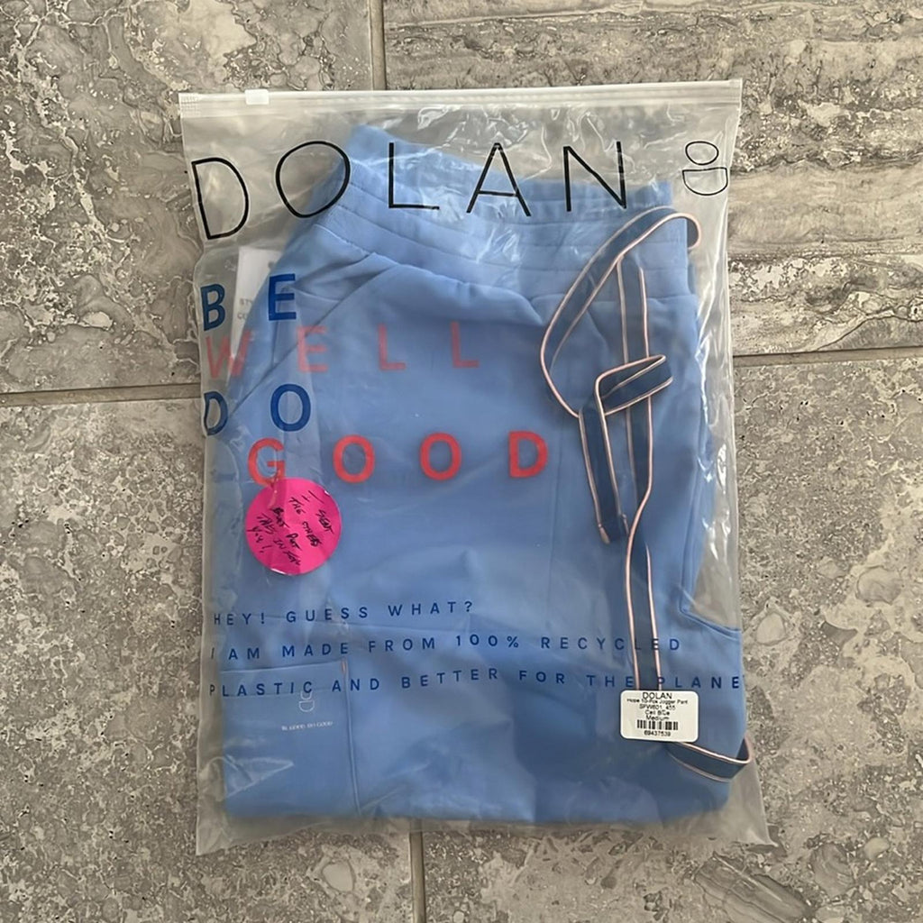 Dolan Hope 10-Pocket Scrub Jogger Pant in Ciel Blue, Size M New w/Tag