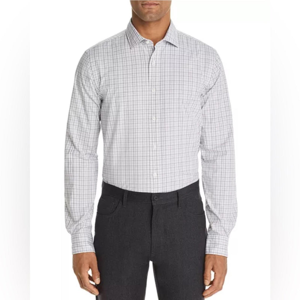 The Men's Store at Bloomingdale's Bi-Color Plaid Classic Fit Shirt, NWT, Size XL
