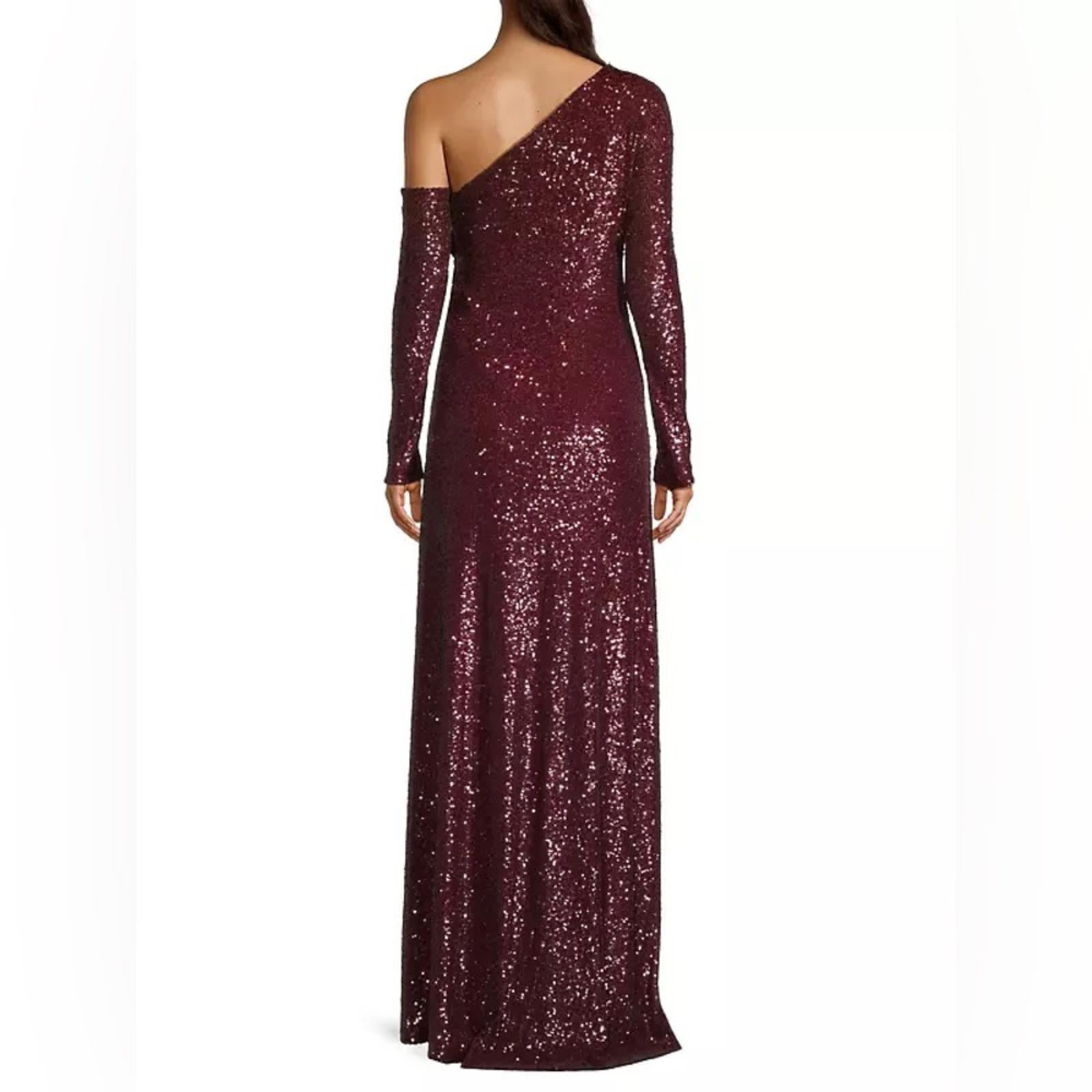 Donna Karan New York Social Occasion Asymmetric Sequined Gown, Size 4 NEW $595
