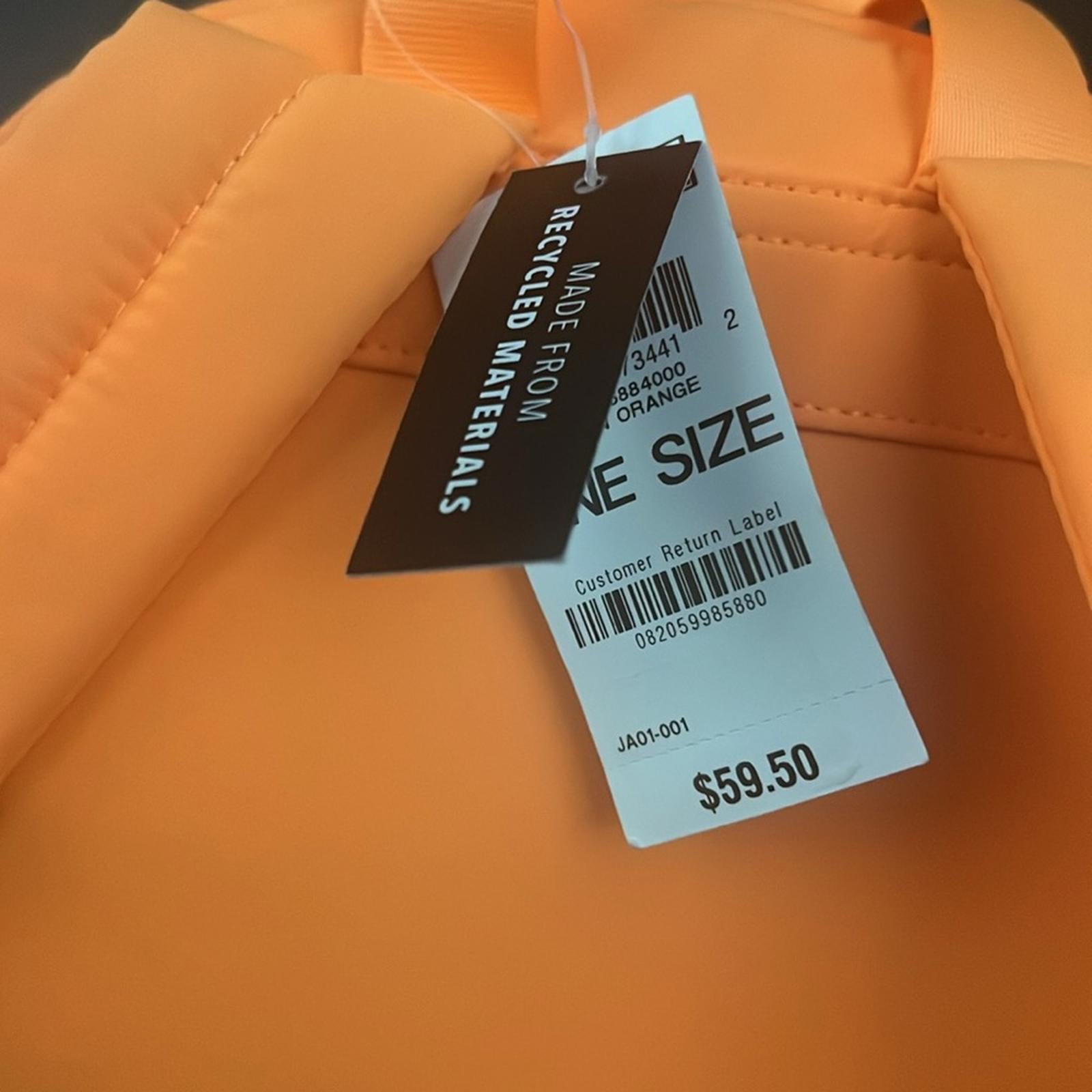 INC Ava Large Backpack in Neon Orange, New w/Tag