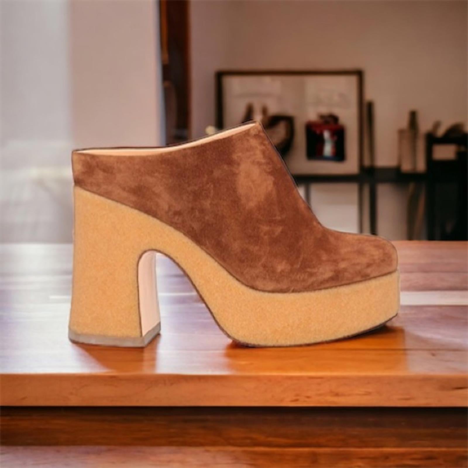 AGL Sista Mule - Cognac Size 38.5 Retail $545