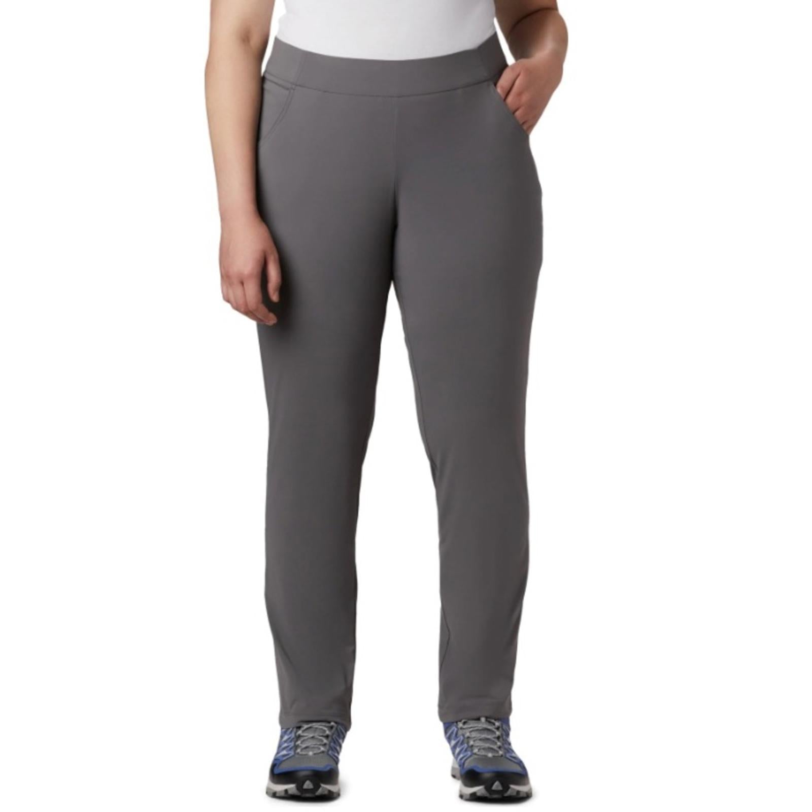 Columbia Anytime Casual Pull On Pants, Grey Plus Size 1X Women's, New w/Tag