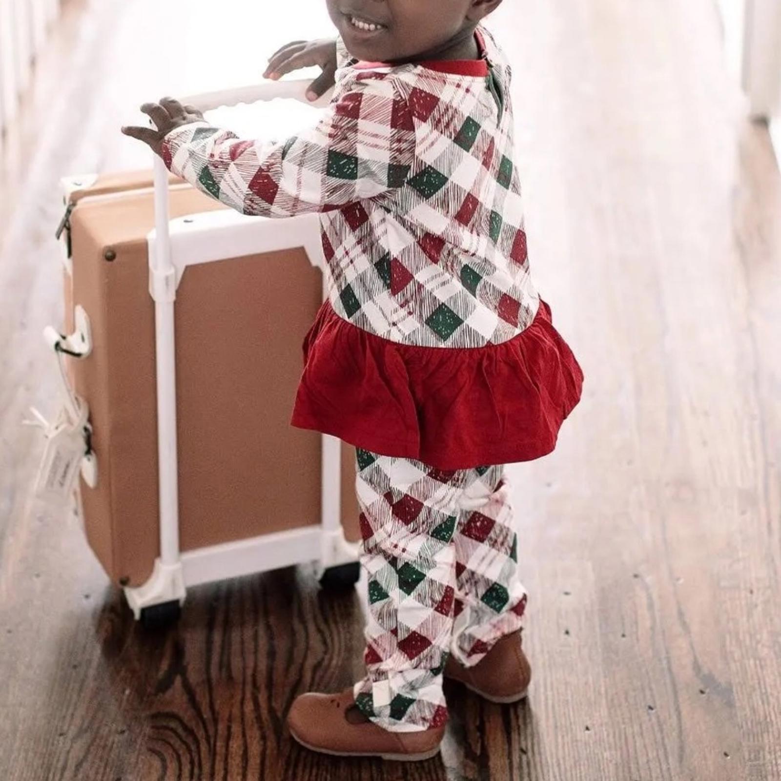 Burt's Bees Baby Girls Long Sleeve Ruffle Bottom One Piece Jumpsuit Size 18M NWT