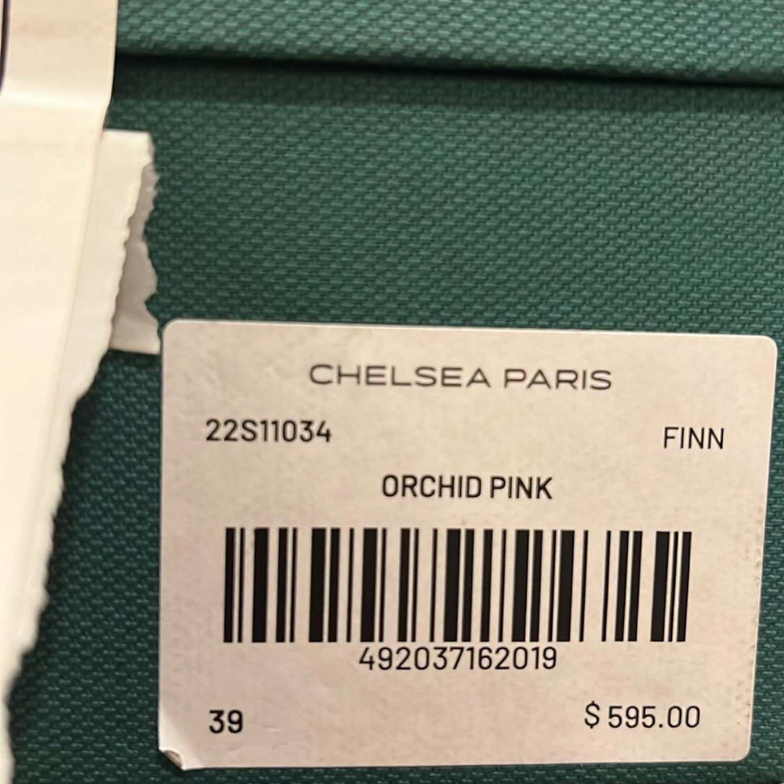 Chelsea Paris Orchid Pink Strappy Heels, Size 39 Retail $595 New in Box