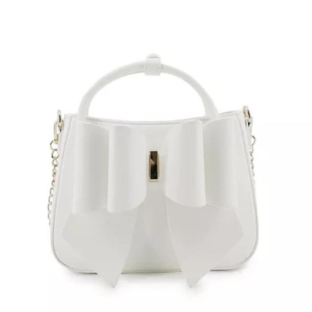 Like Dreams Madeline Bow Small Crossbody Bag in Cream White, NWT