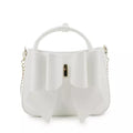 Like Dreams Madeline Bow Small Crossbody Bag in Cream White, NWT