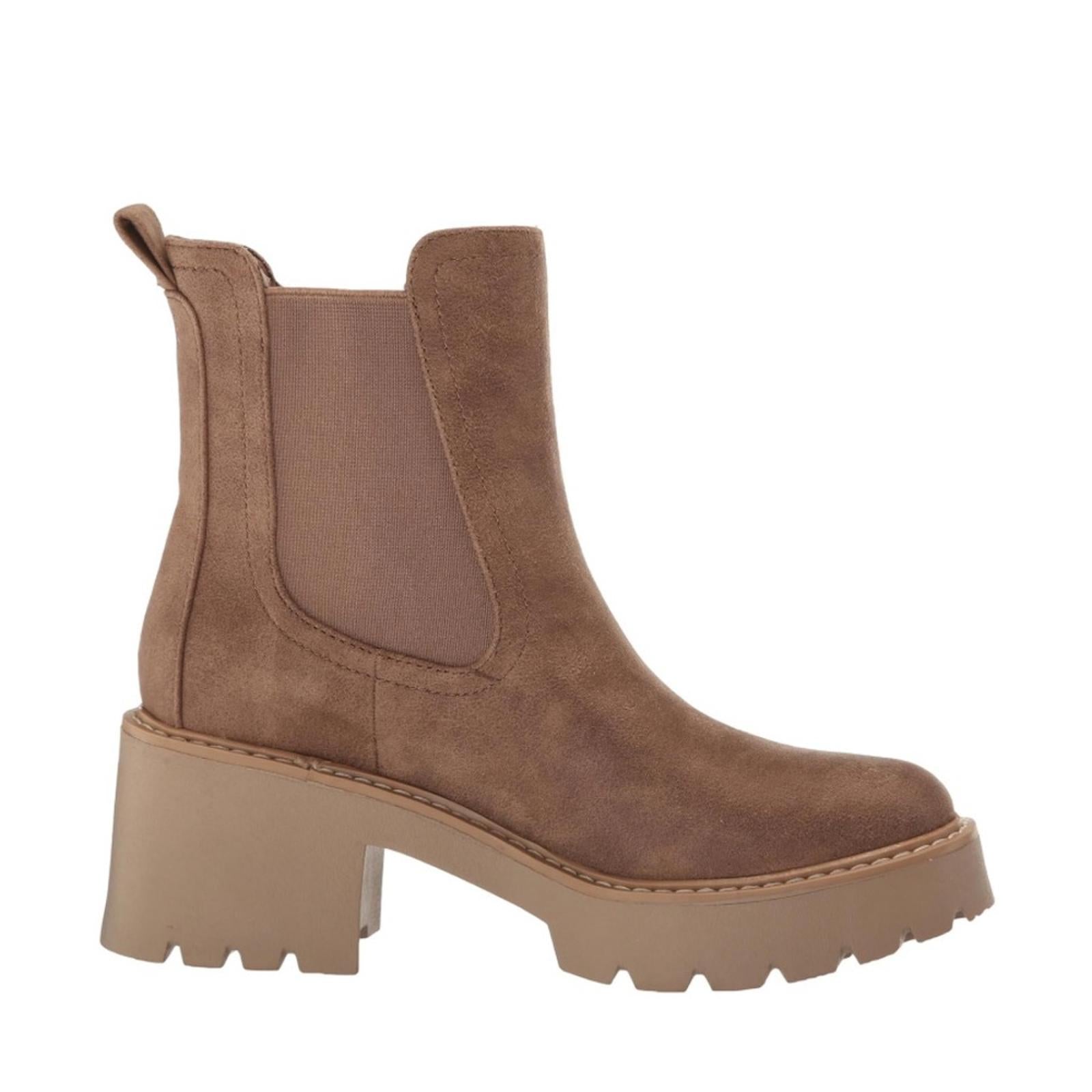 Dolce Vita Tobias Platform Lug Chelsea Boots in Truffle, Size 10 NEW in Box