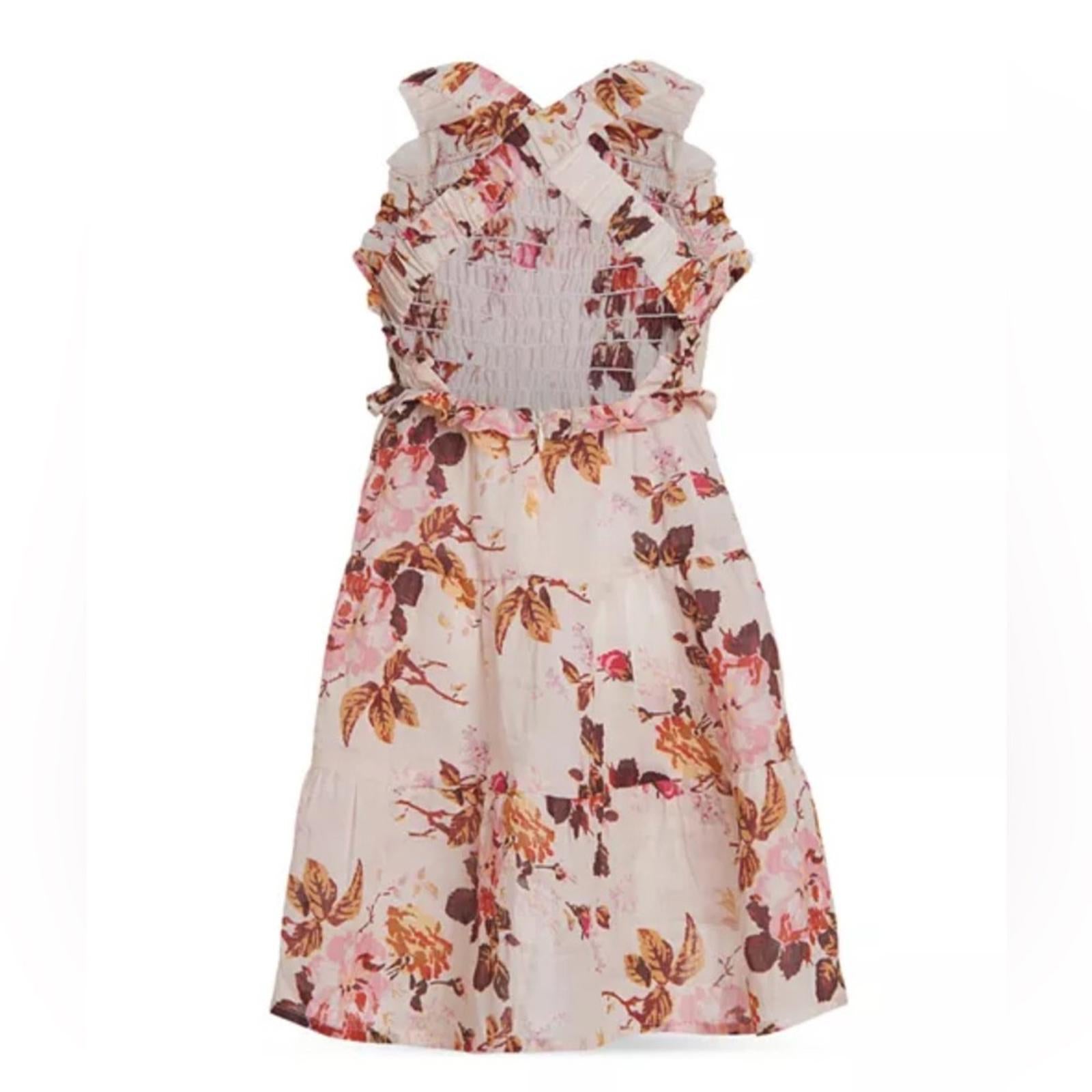 Sea New York Girls' Esme Smocked Dress in Cream Floral, Size 4Y New w/Tag