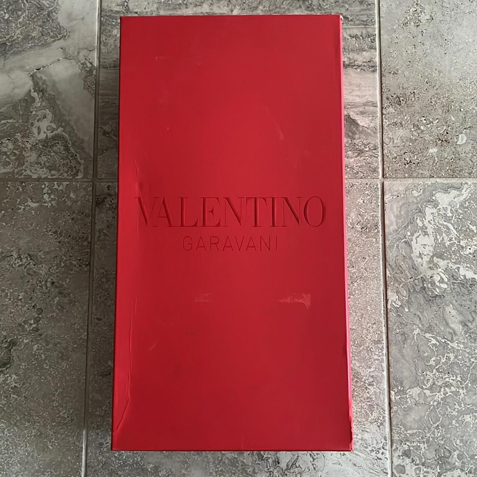 Valentino Garavani Toile Iconographe V-Logo Knee-High Boots, Size 37 +Box NEW