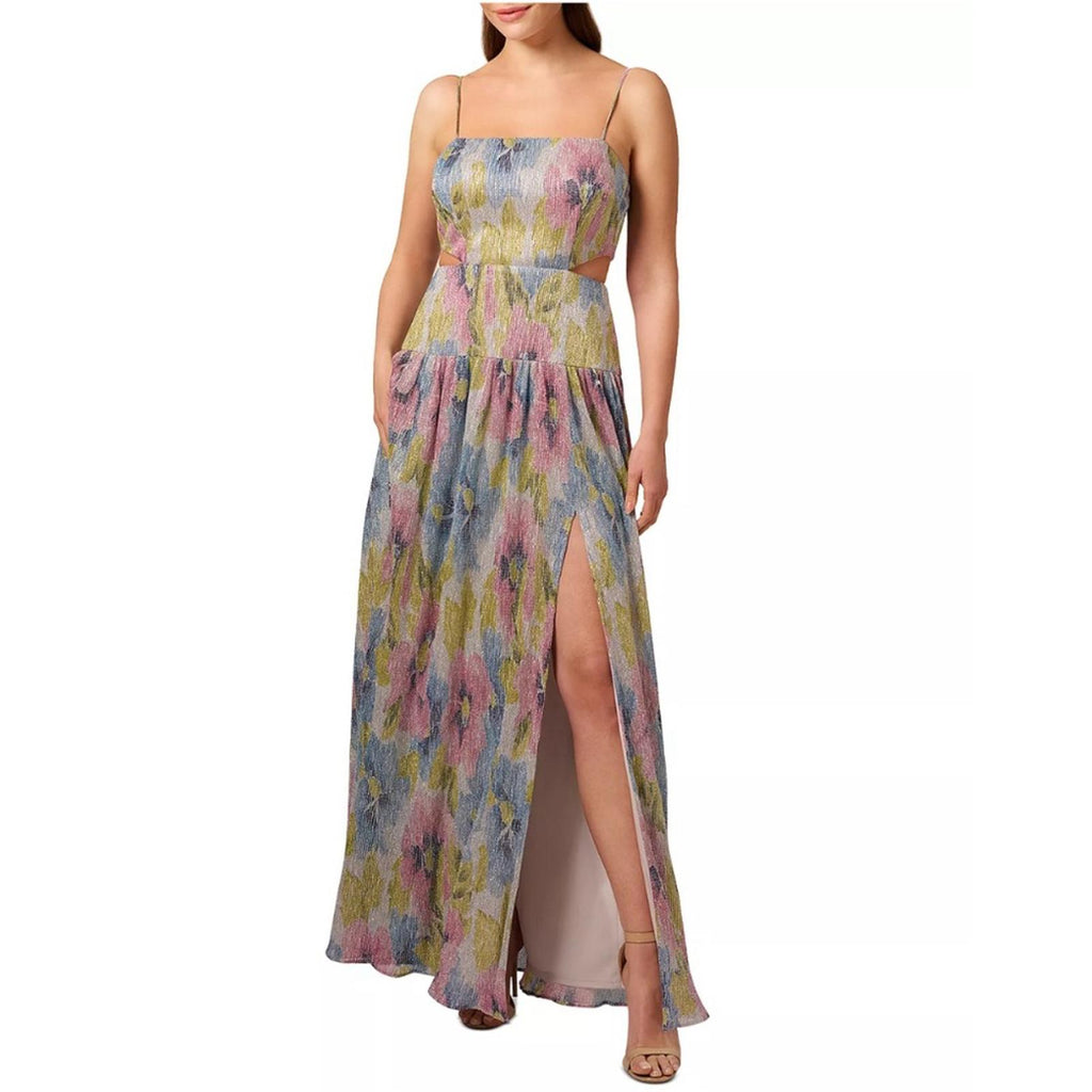 Liv Foster Printed Cutout Pleat Front Dress, Size 10 New w/Tag Retail $295