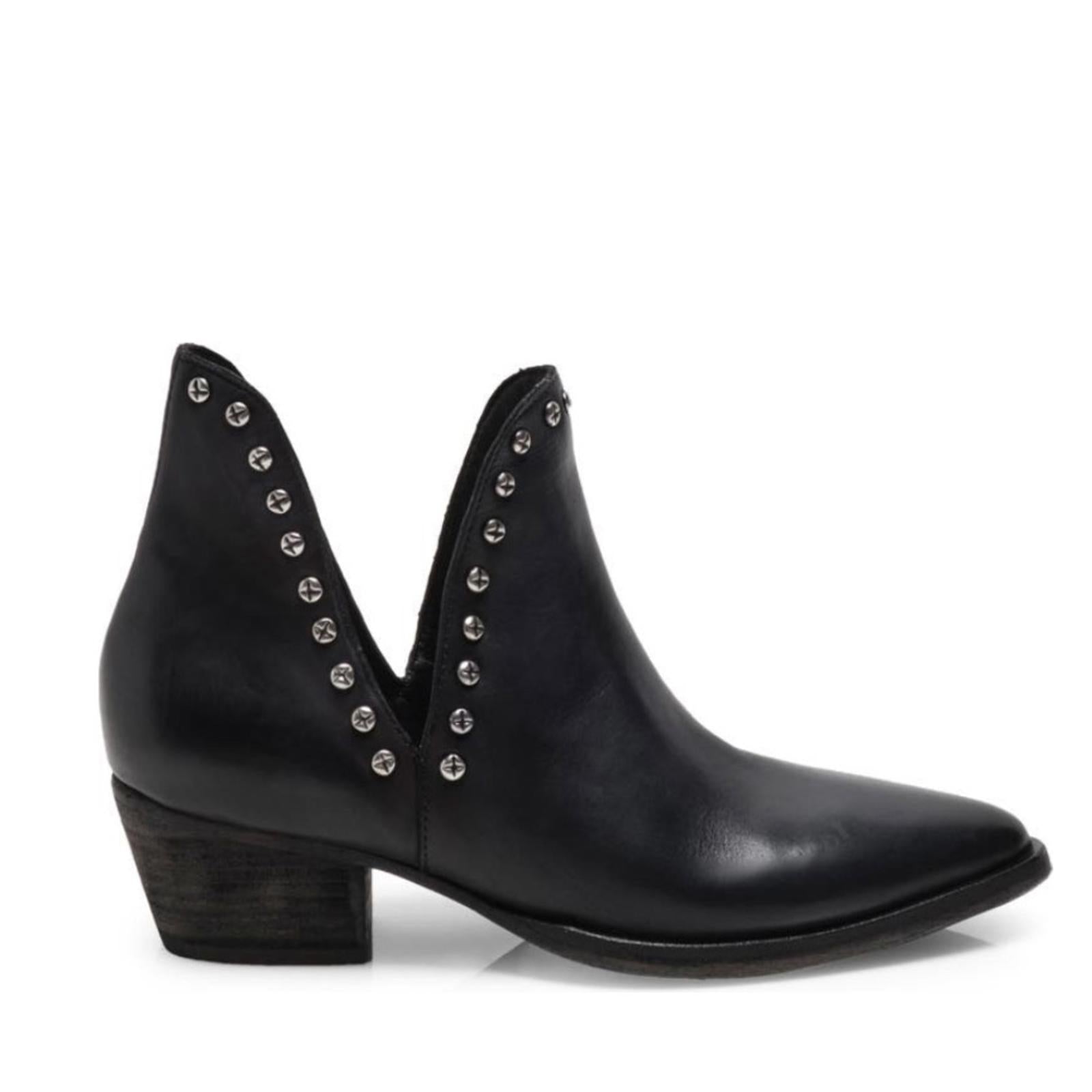 NEW Free People Studded Split Bootie in Black, Size EU 38, US 8, New in Box