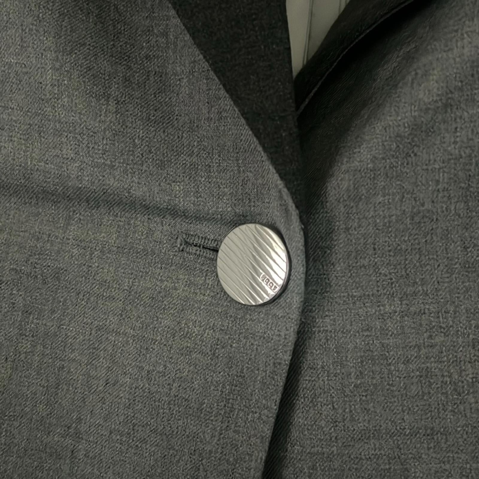 DKNY Two Tone Single Button Blazer in Gray, NWT, Size 8 $159