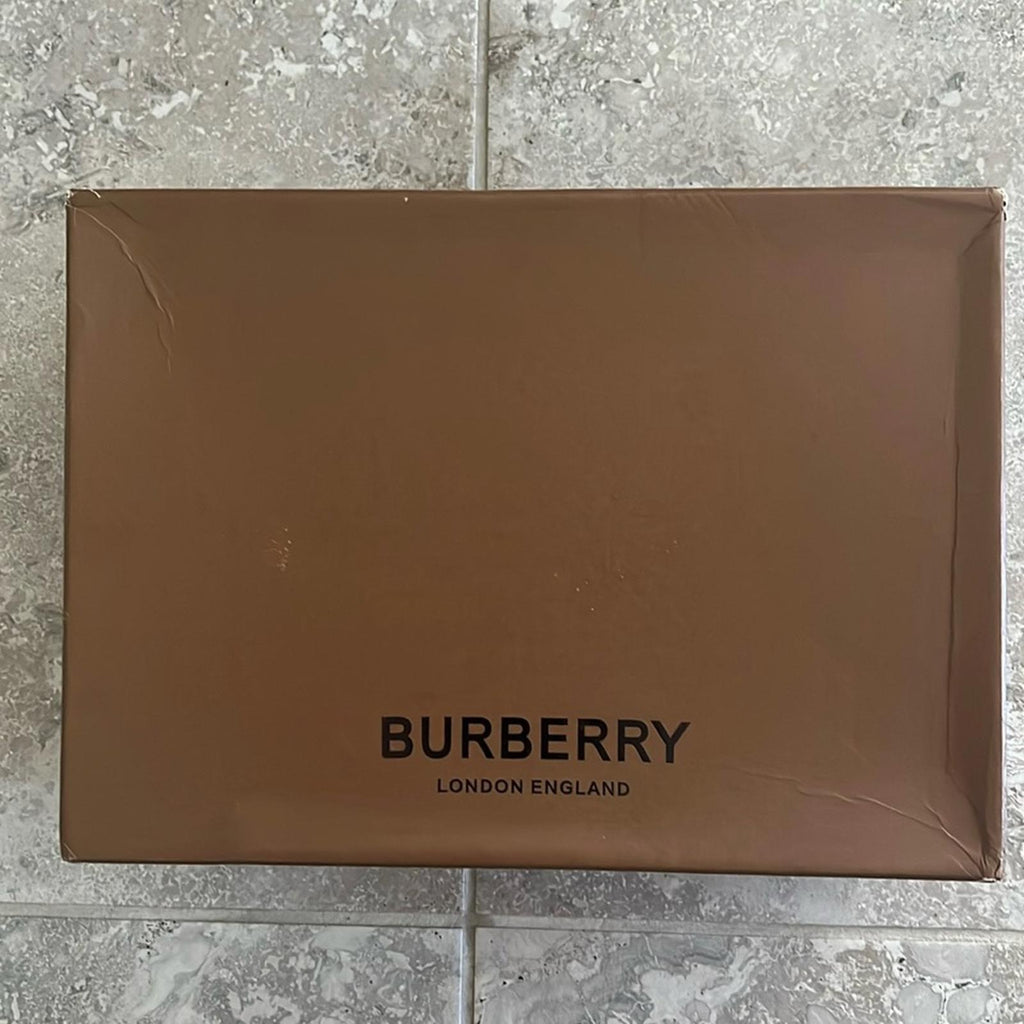 Burberry Blue Check Ramsey Low Top Sneakers, Size EU43 New in Box