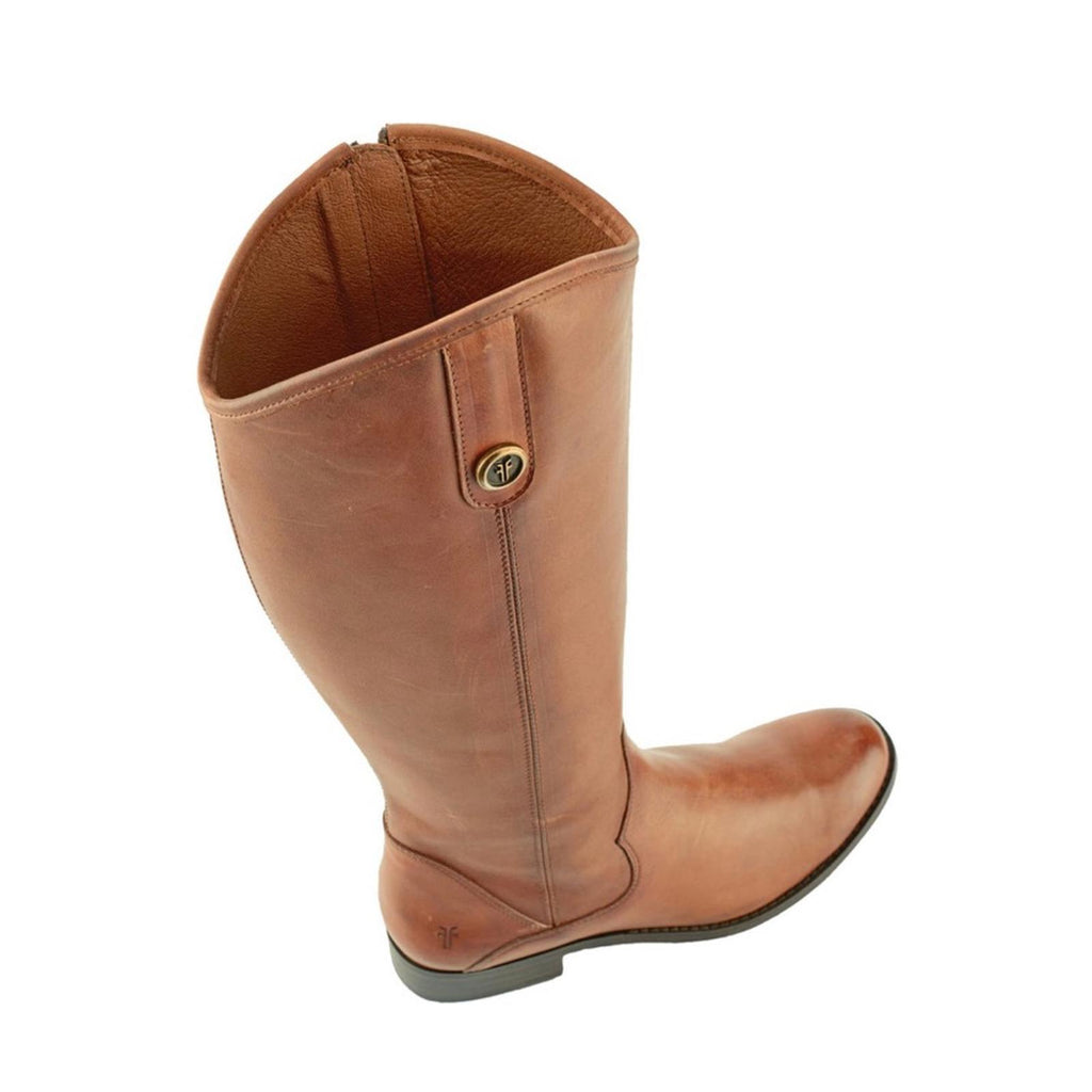 FRYE Leather Inside Zip Tall Boots in Cognac, Size 5 NEW in Box $378