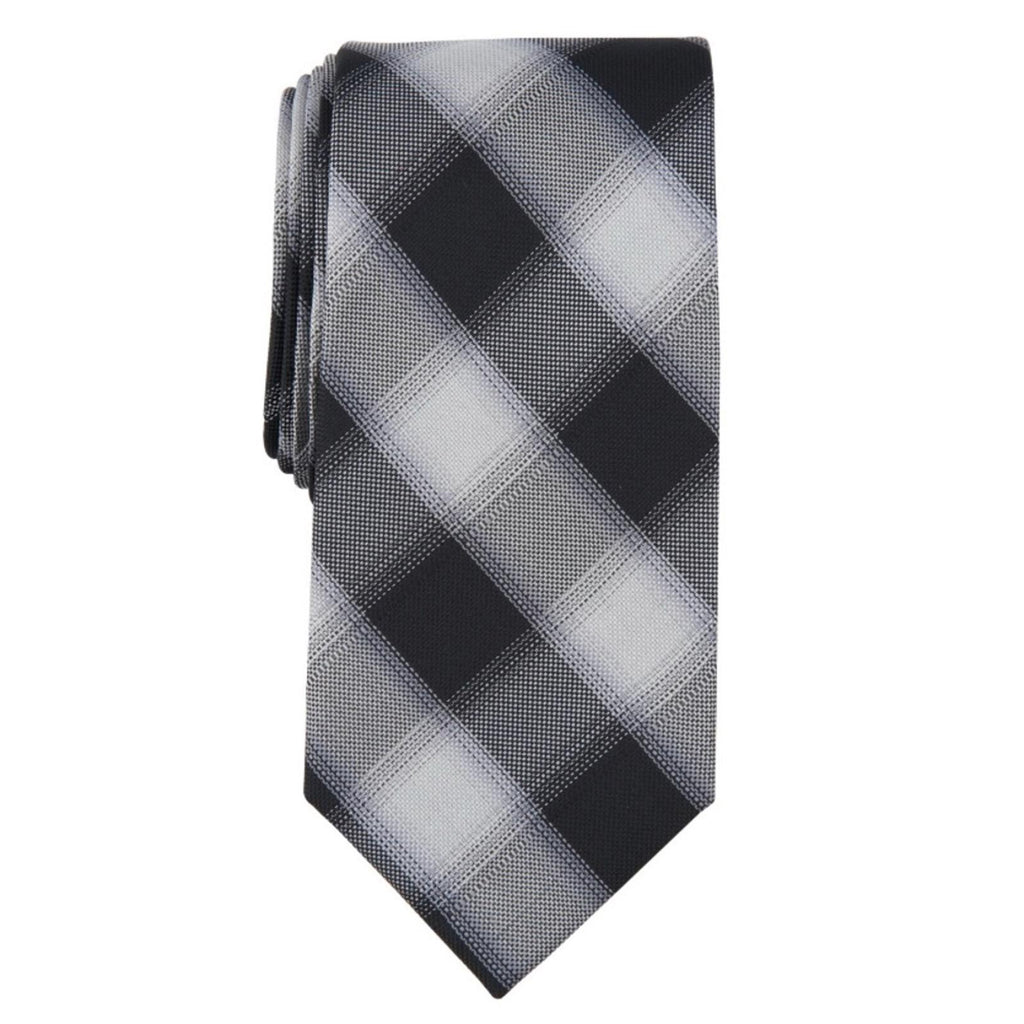 Michael Kors Men's Denton Check Tie in Black Silver, New w/Tag $69.50