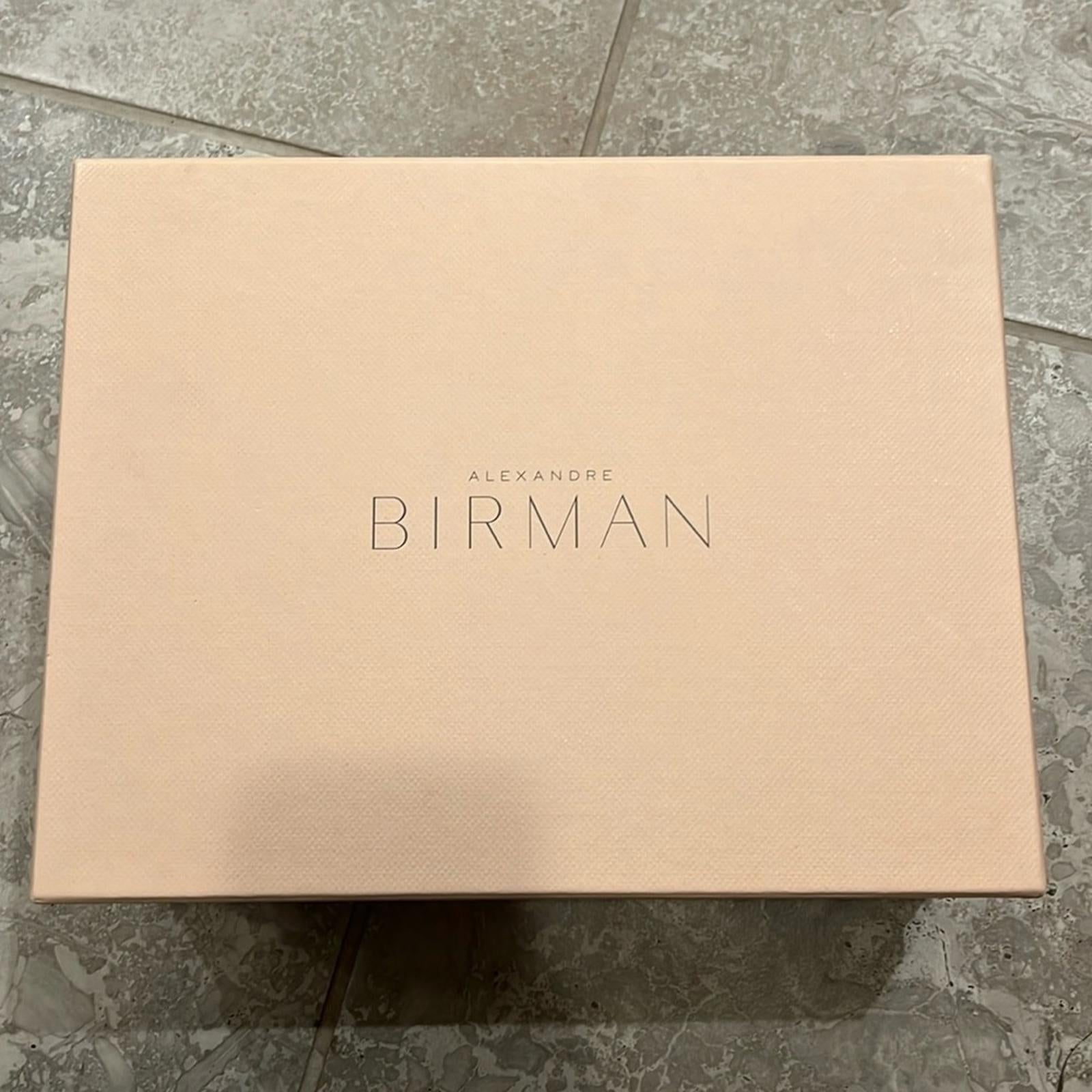 Alexandre Birman Clarita Braided Block Heel Sandals, Golden Size 37.5 NEW $795
