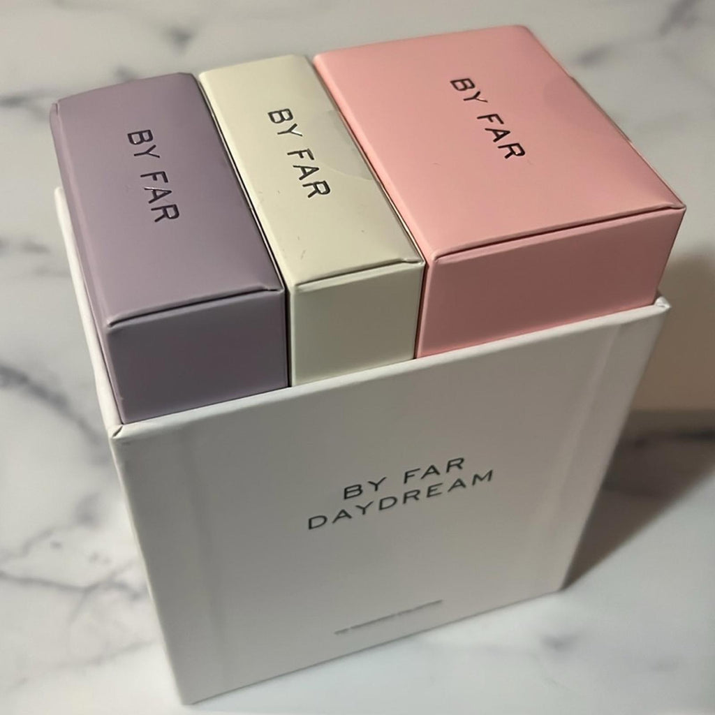 BY FAR Daydream of a Rose Garden Fragrance Set in Purple and Silver, NEW