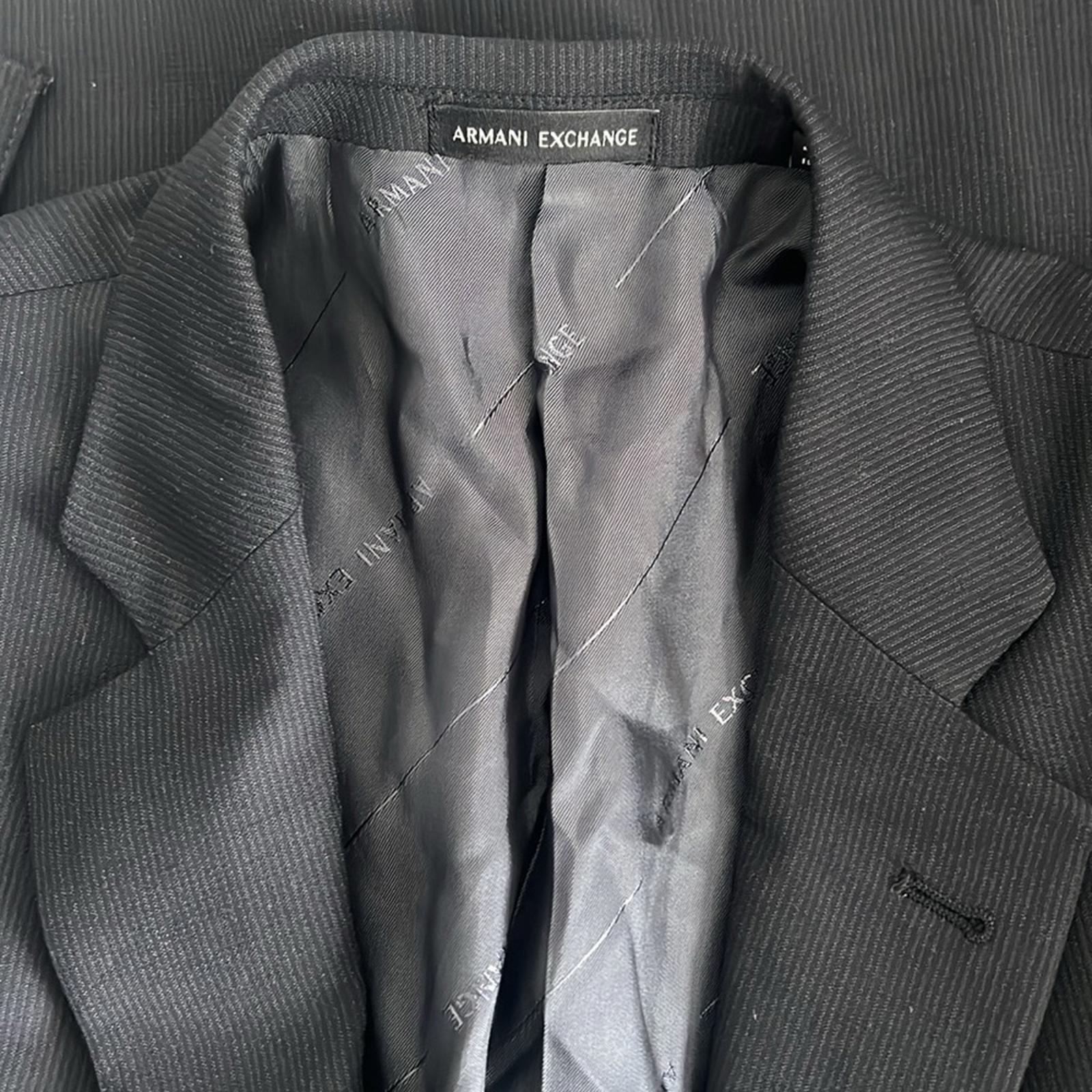 A|X Armani Exchange Wool Two-Button Blazer in Black, NWT, Size 38S