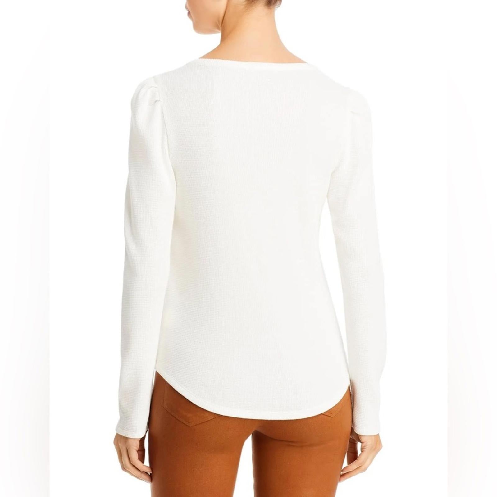 Paige Daniella White Long Sleeve Top, Size XL NWT