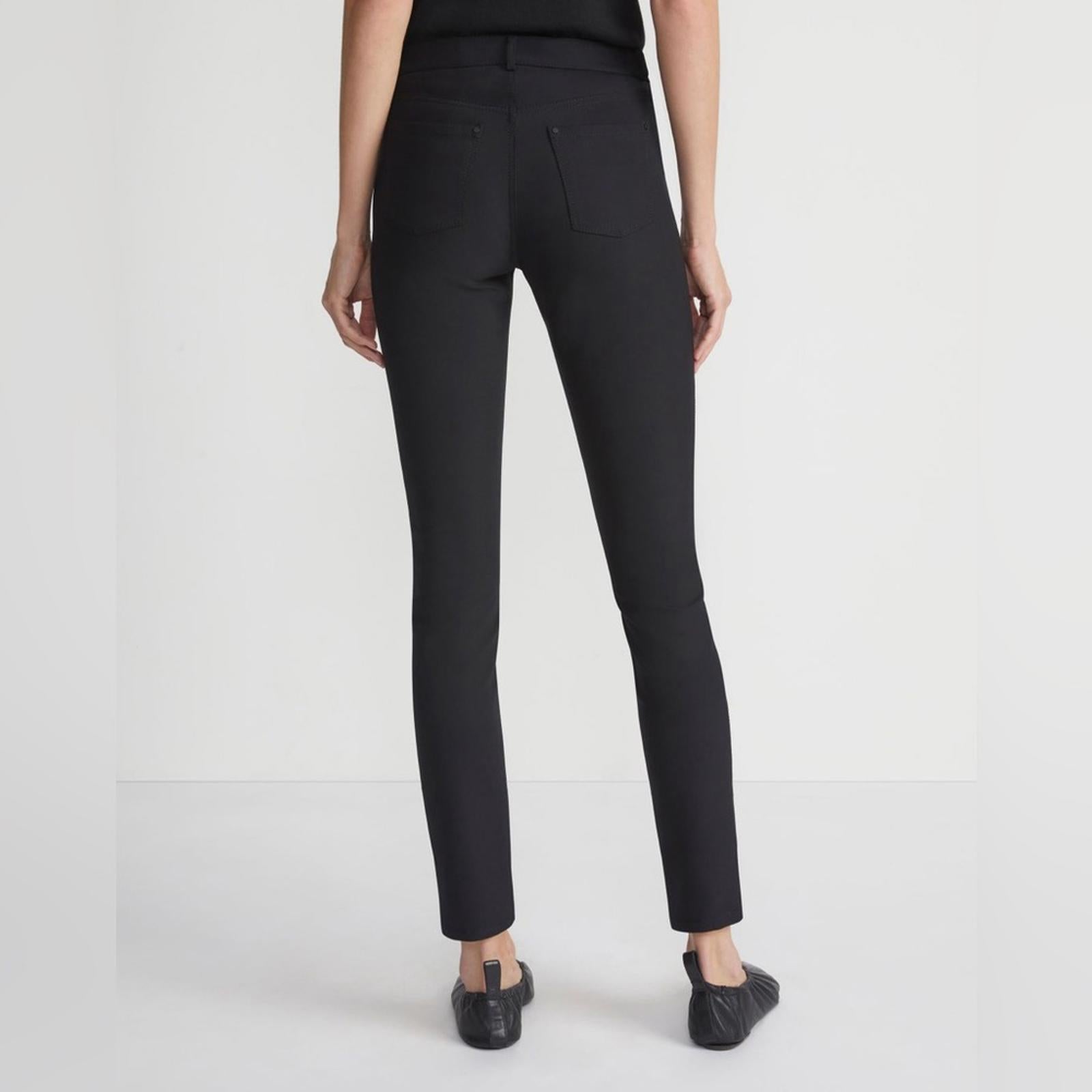 Lafayette 148 Acclaimed Stretch Mercer Pants, Navy/Black Size 4, New w/Tag