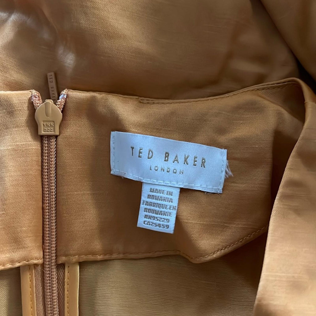 Ted Baker Dorota Topstitch Mini Dress, Size 5/L EXCELLENT! Retail $325
