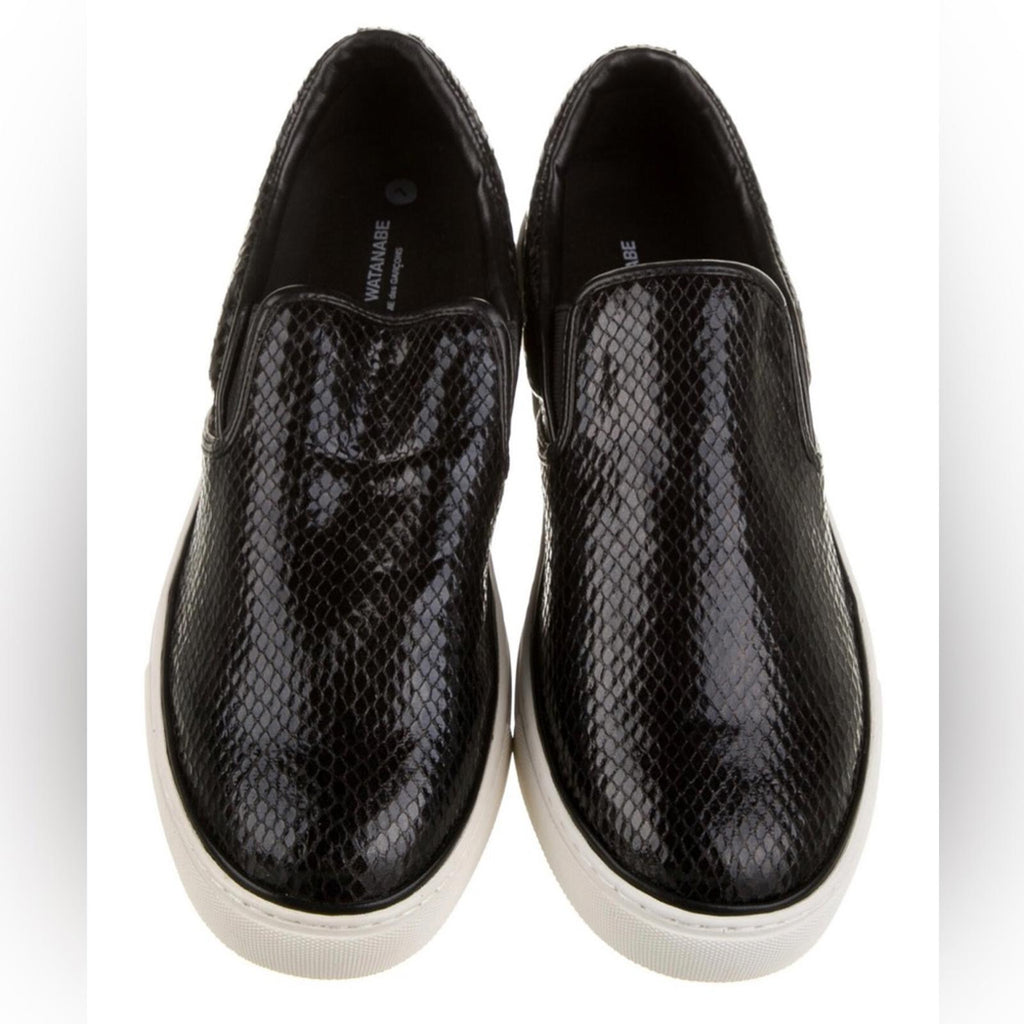 Comme des Garçon Embossed Sneakers Slip-On Shoes, Black/White Size 11 New in Box