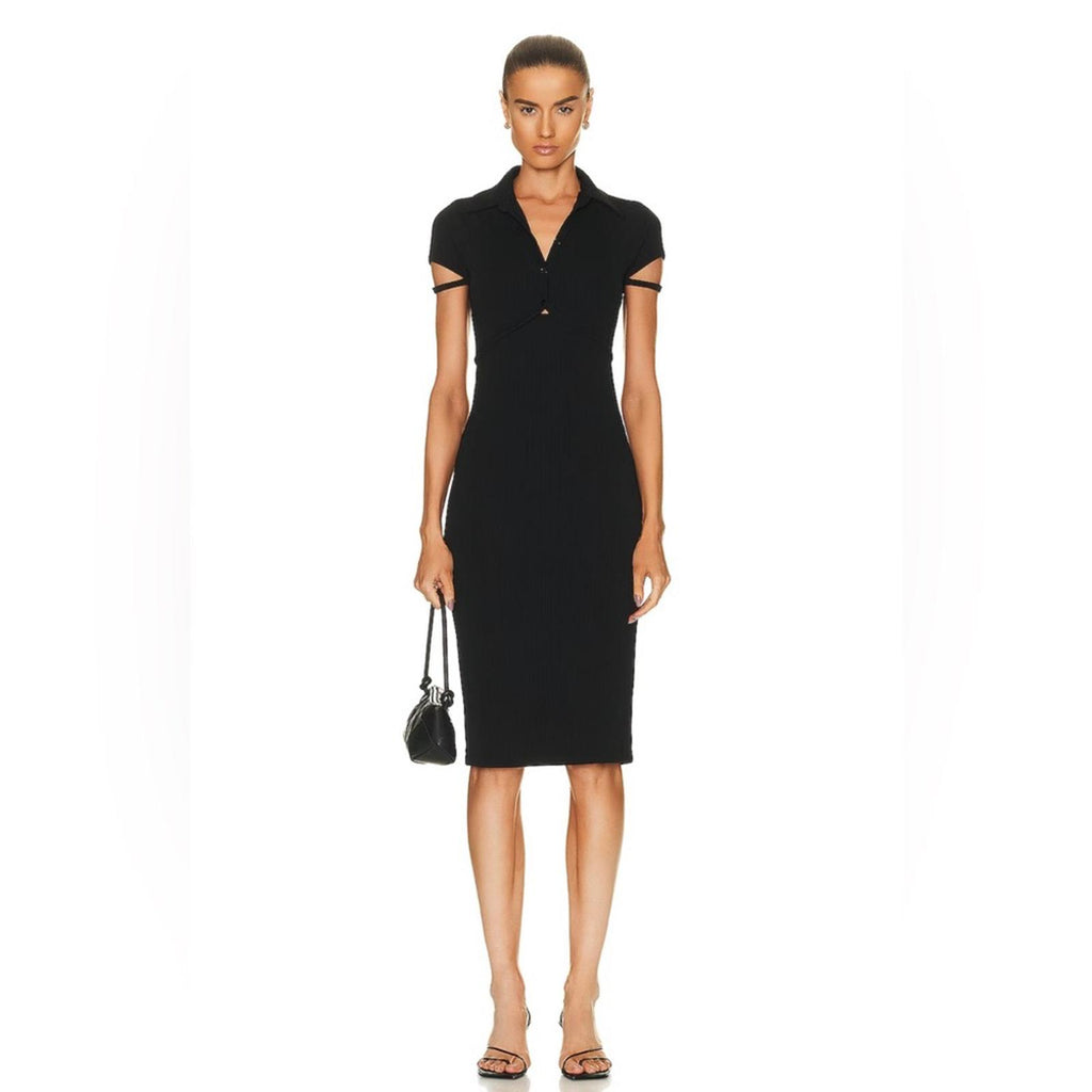 Helmut Lang x Revolve Back-Cut Out Cardigan Dress in Black, NWT, Size S