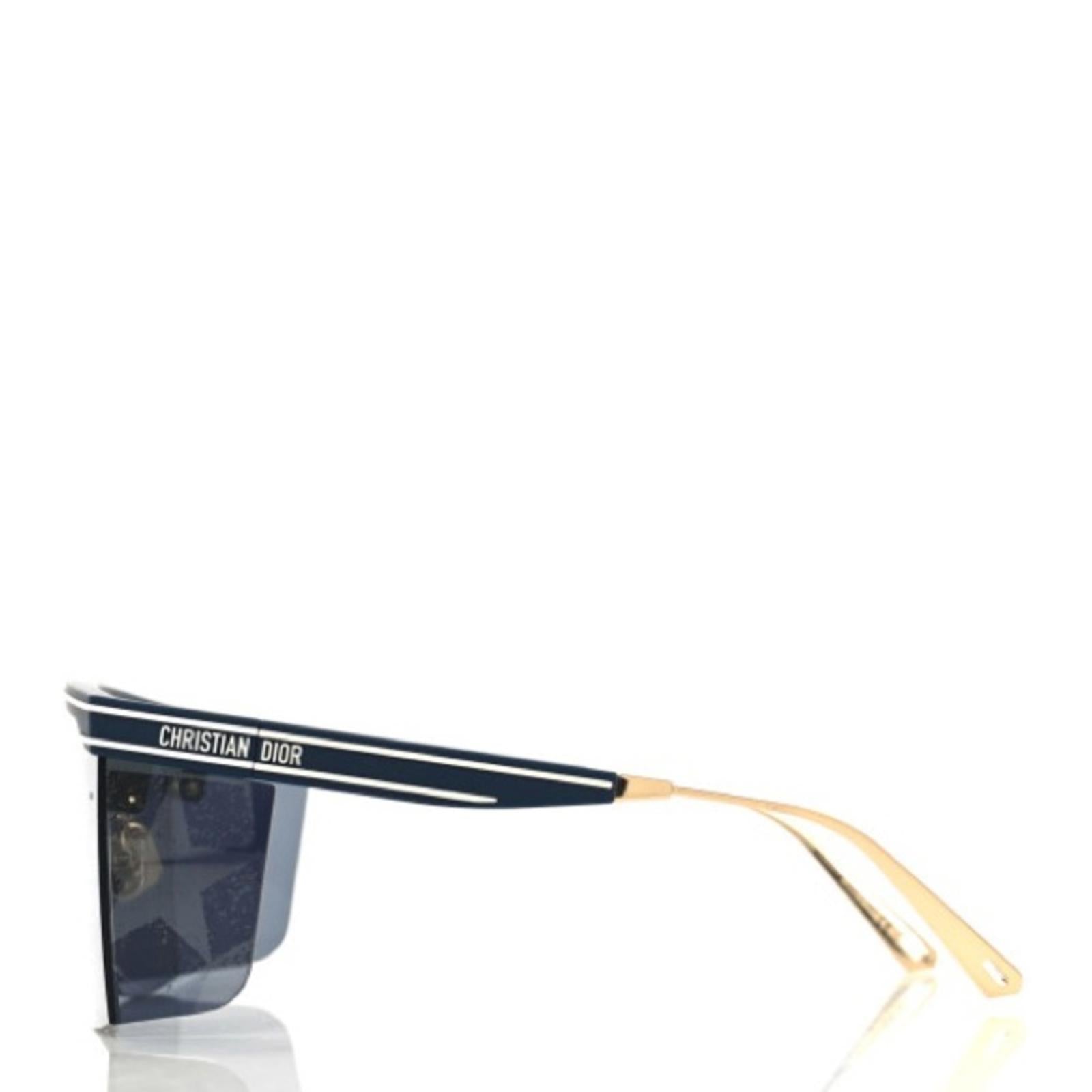 Dior Unisex Sunglasses Matte Navy Blue DIORCLUBM1U31B7 w/Case & Wipe NEW