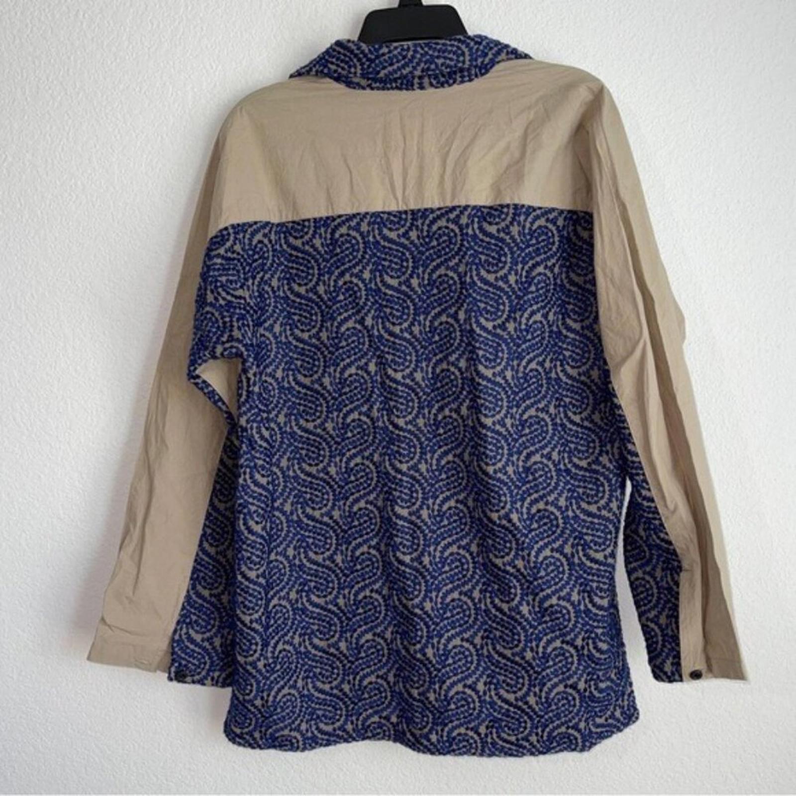 Nicholas Daley Embroidered Raglan Sleeve Button-up Shirt, Size M NEW w/Tag $560