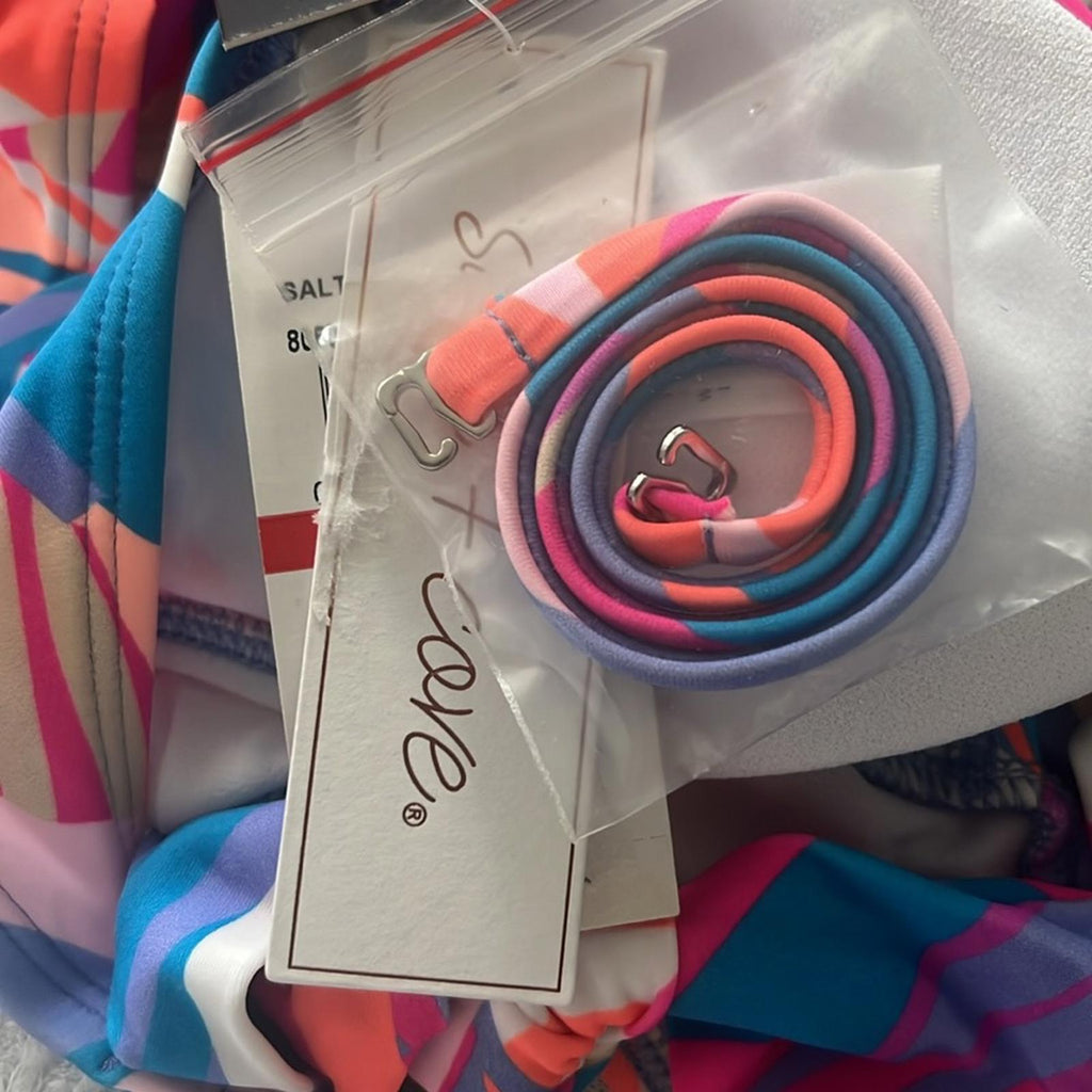 Salt + Cove Printed Knott One-Piece Swimsuit, Comes w/Strap, Size XS NEW w/Tag