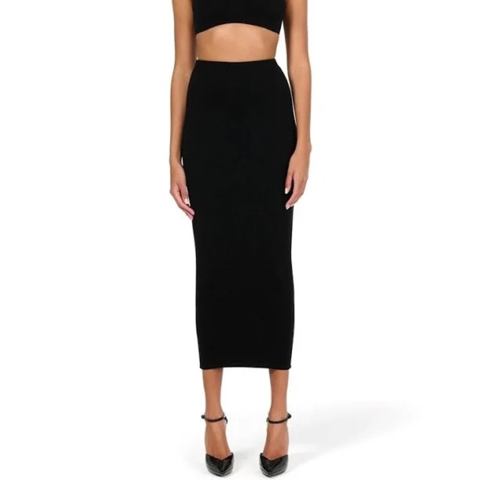 Naked Wardrobe Black Pencil Maxi Skirt, Size XS EXCELLENT!