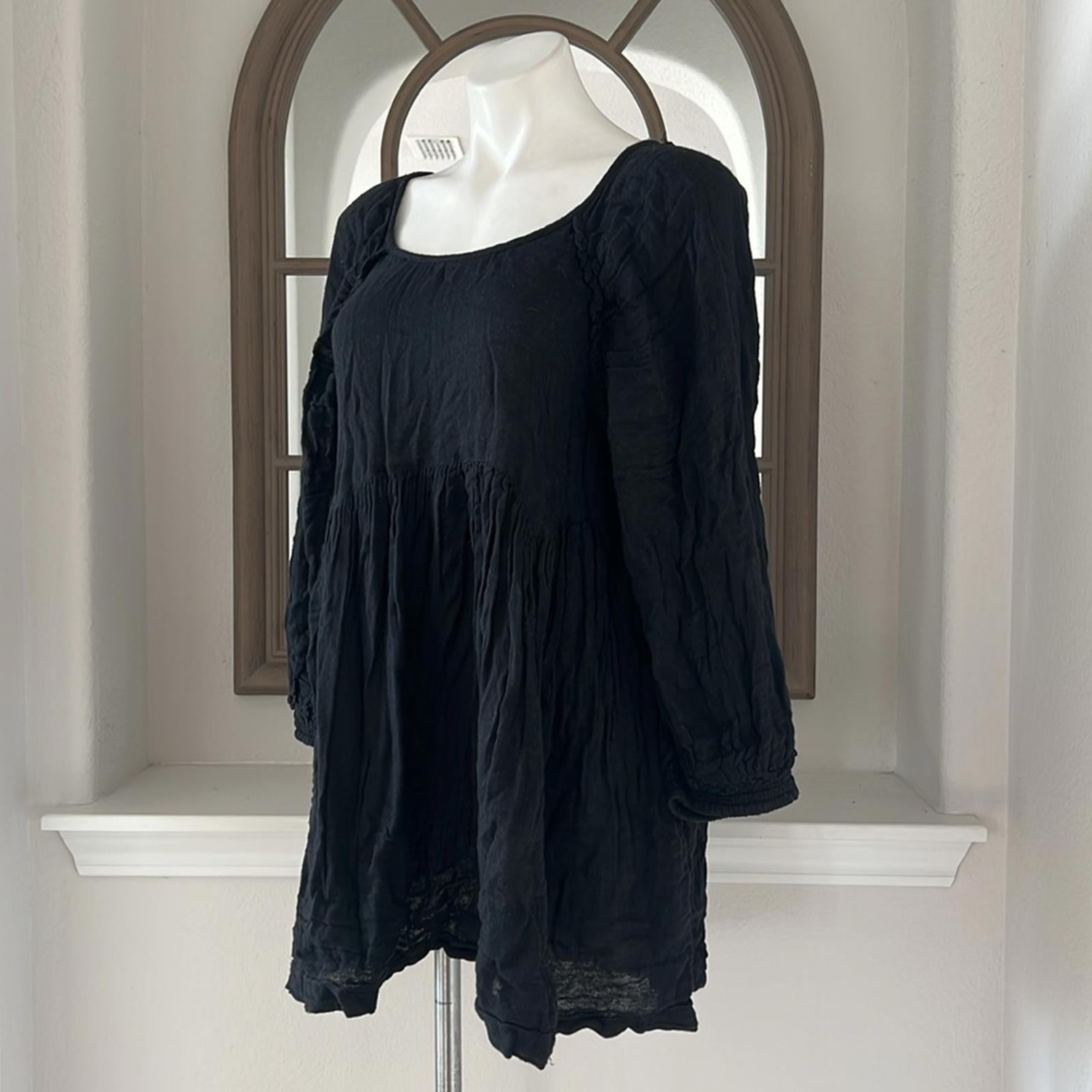 Free People Adler Tunic in Black, Size Small with Tag