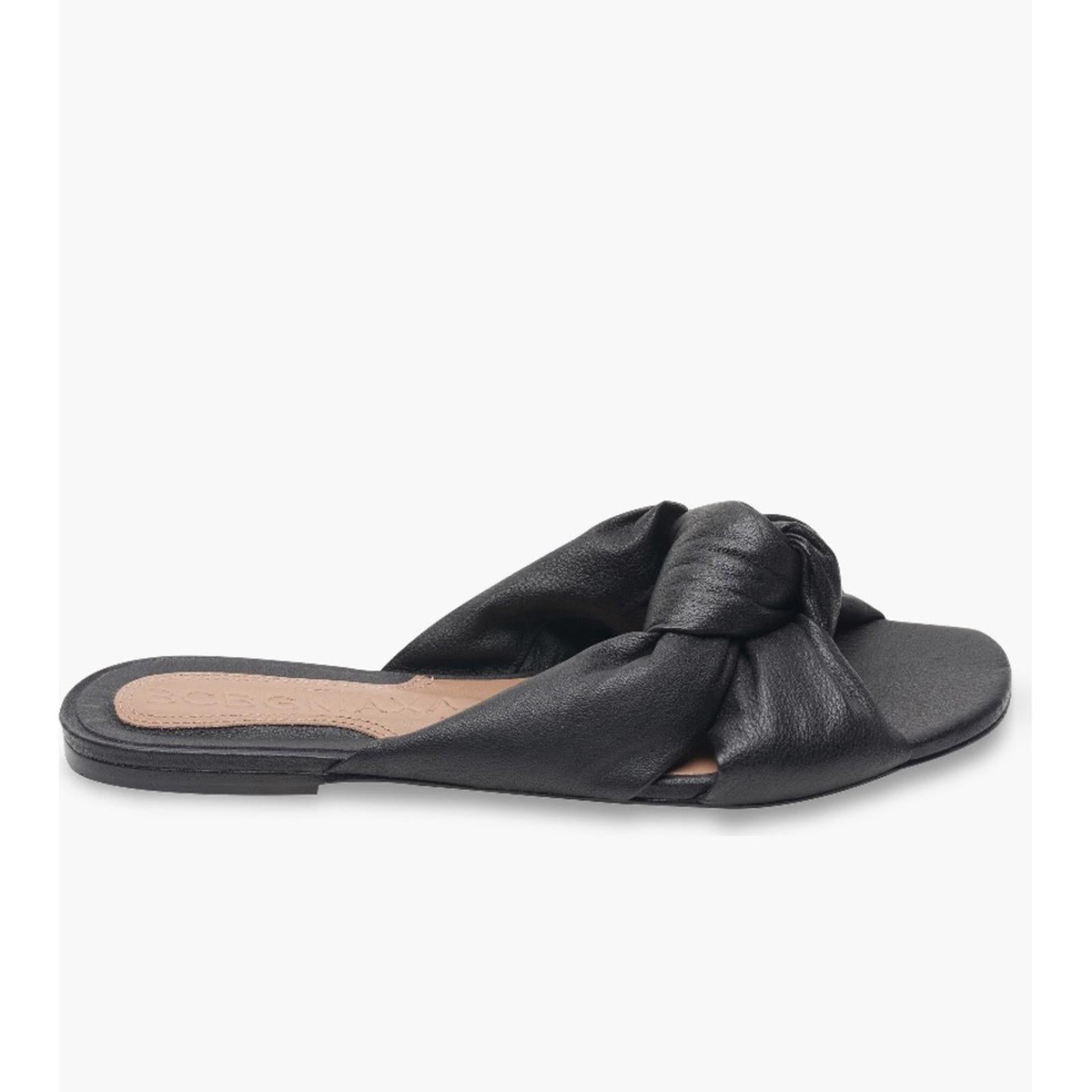 BCBGMaxazria Tinsley Slide Sandals in Black, Size 5, NEW w/o Box $149