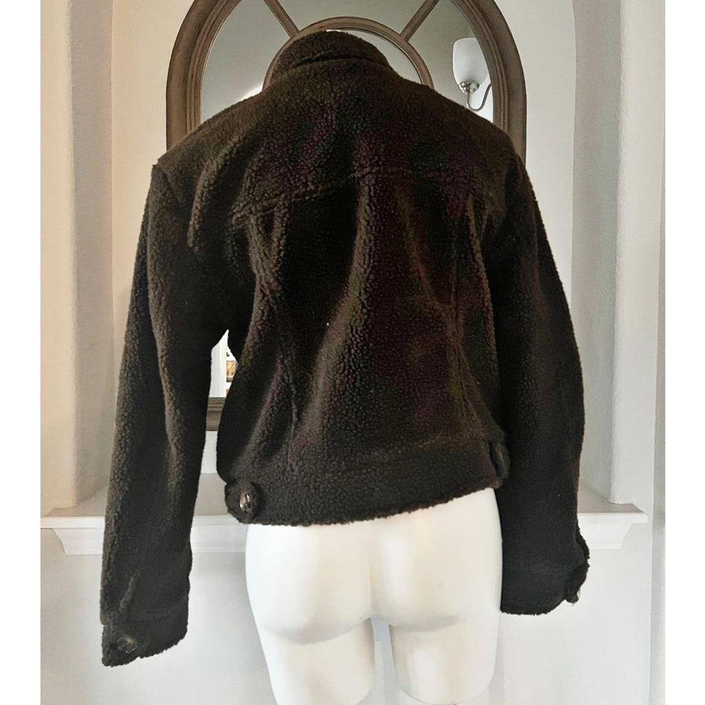NWT Ashley Vintage Charm Sherpa Jacket in Brown Bracken  Size L New w/Tag